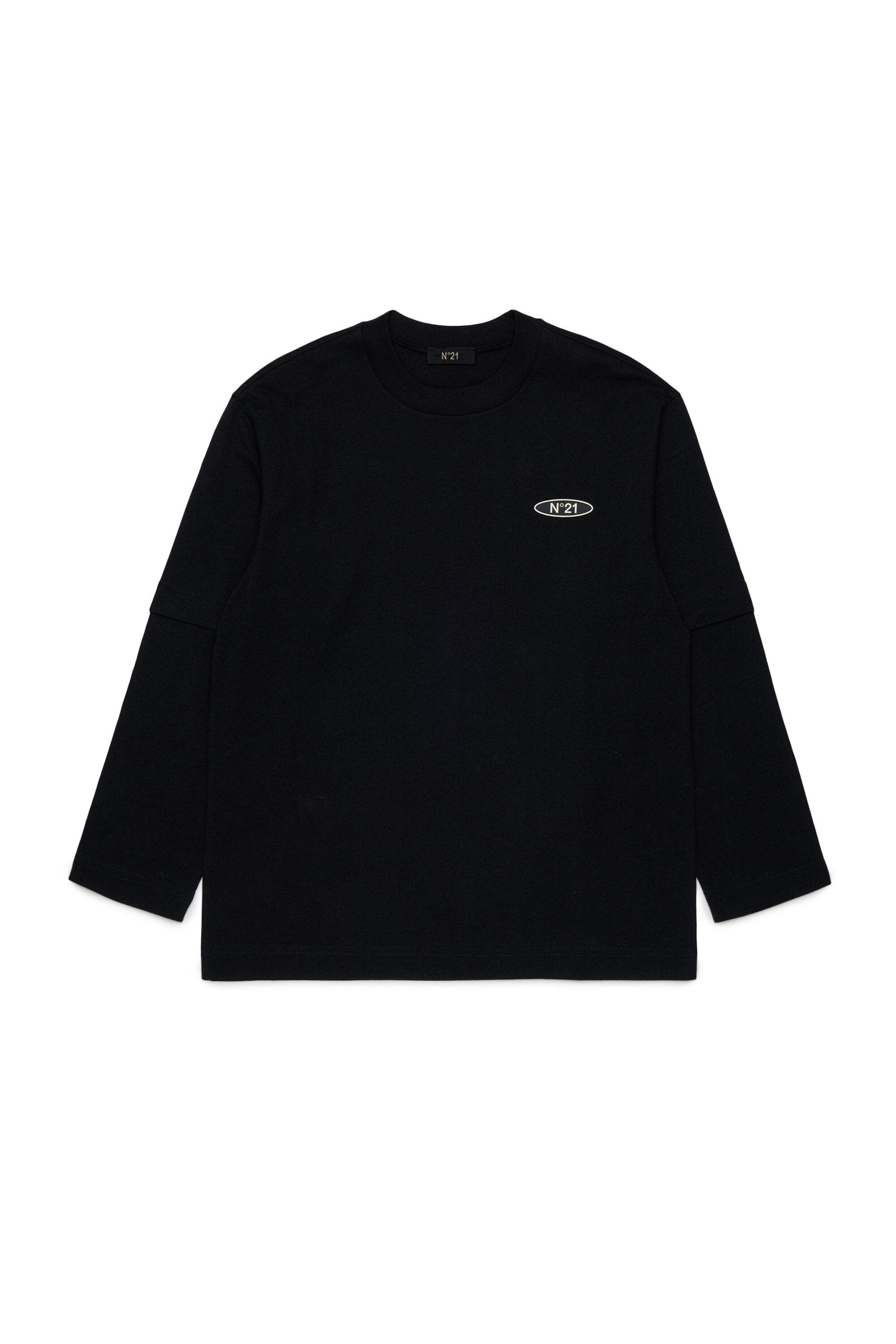 長袖Tシャツ、ロゴ付き