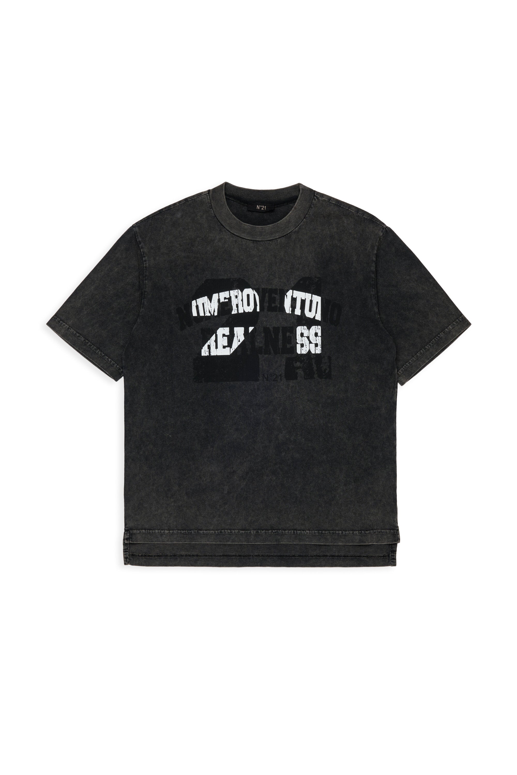 クルーネック Tシャツ、ロゴ付き
