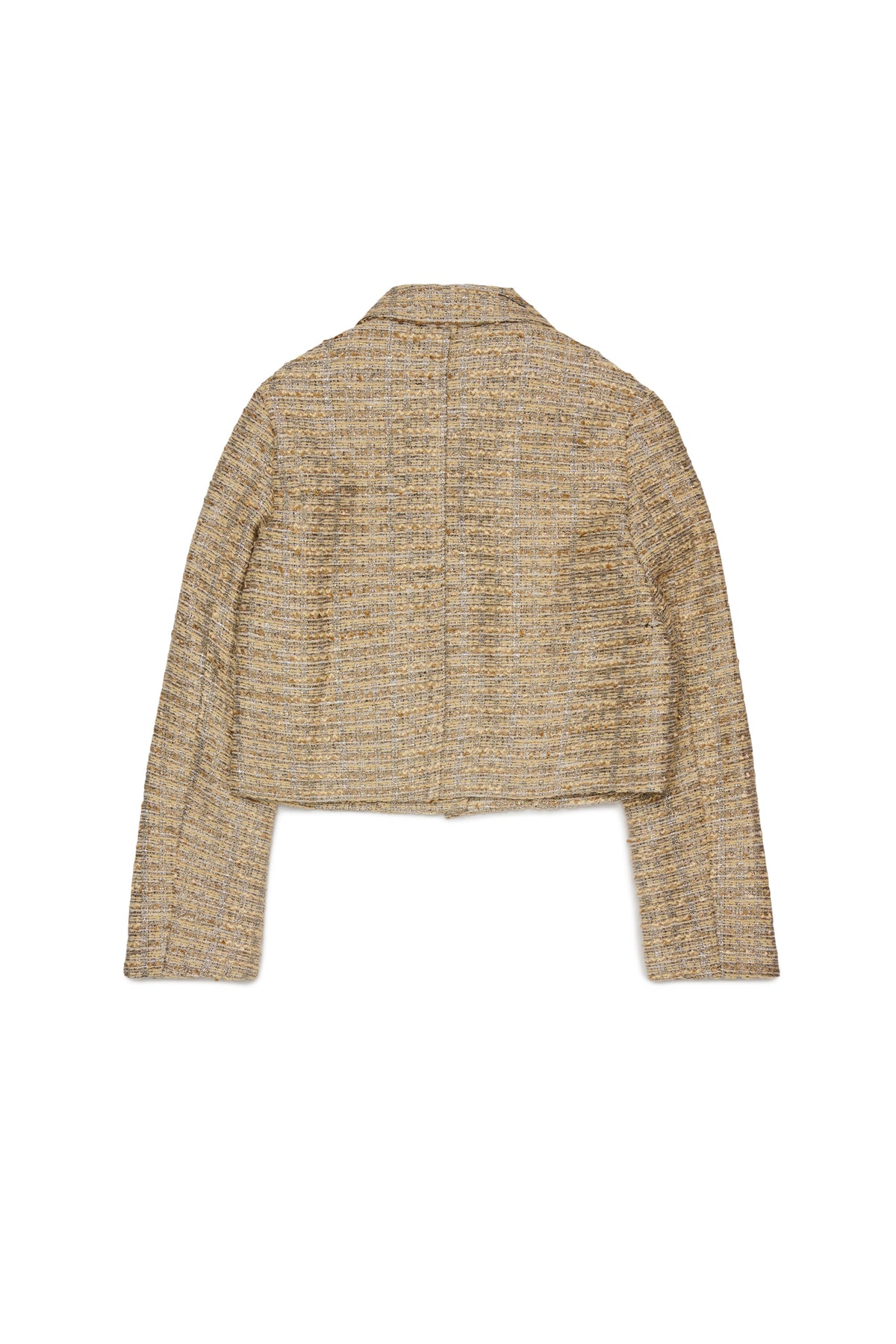 Woven jacket with printed logo