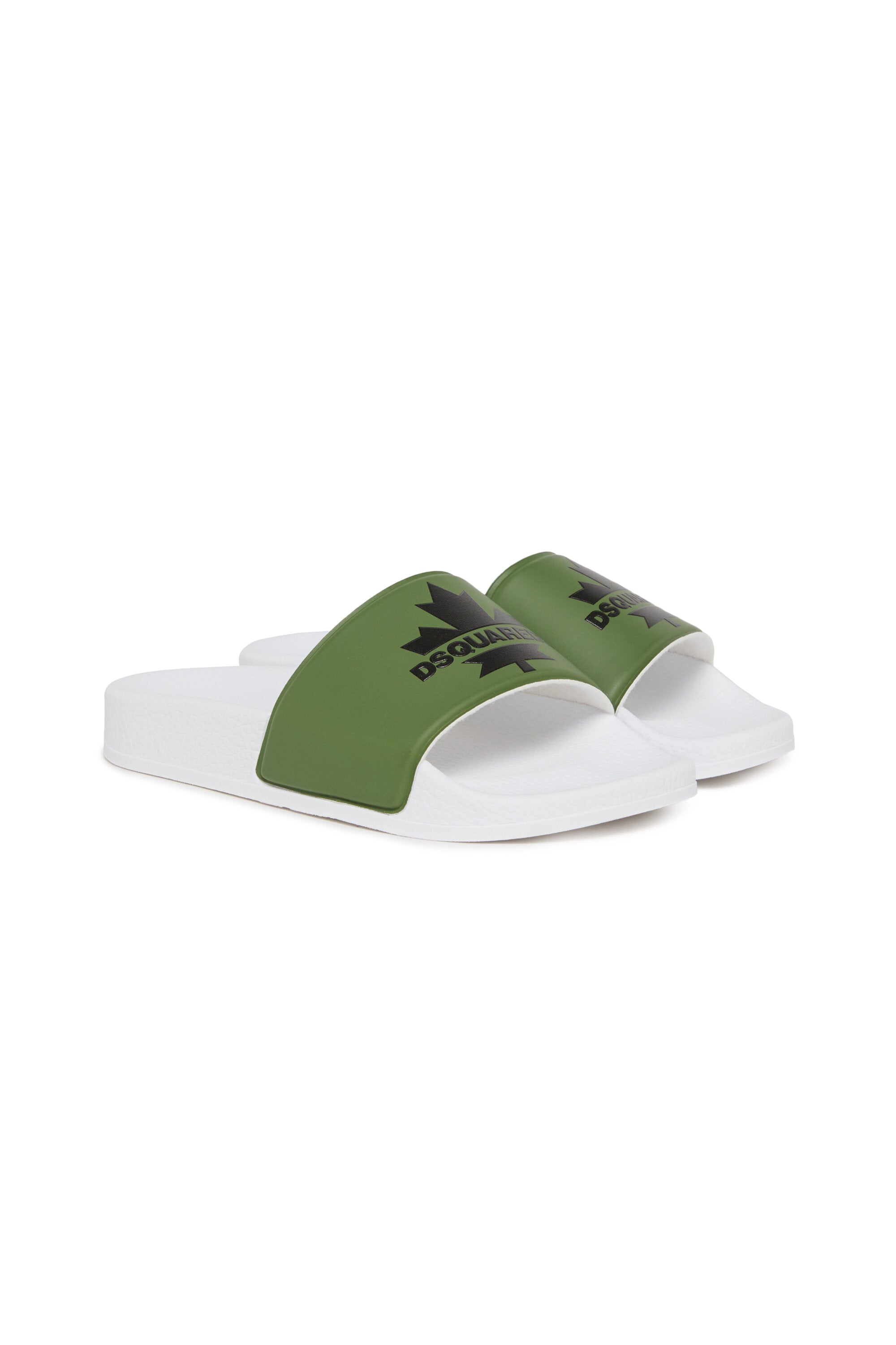 Slide slippers with Maple Leaf
