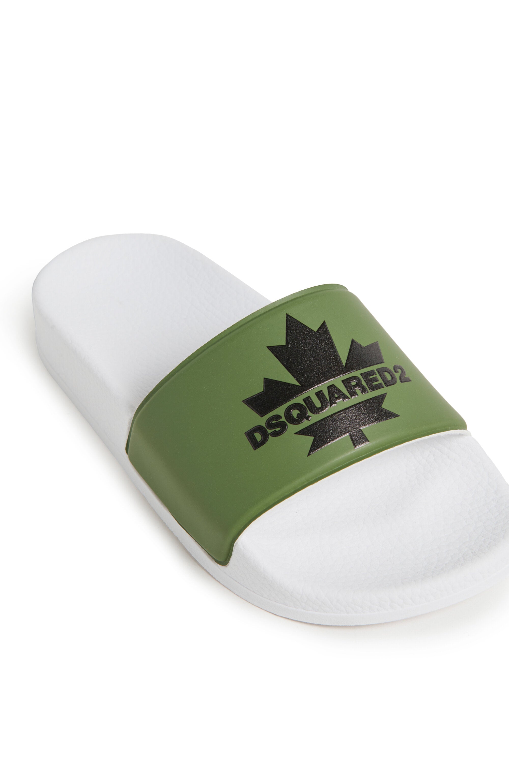 Slide slippers with Maple Leaf