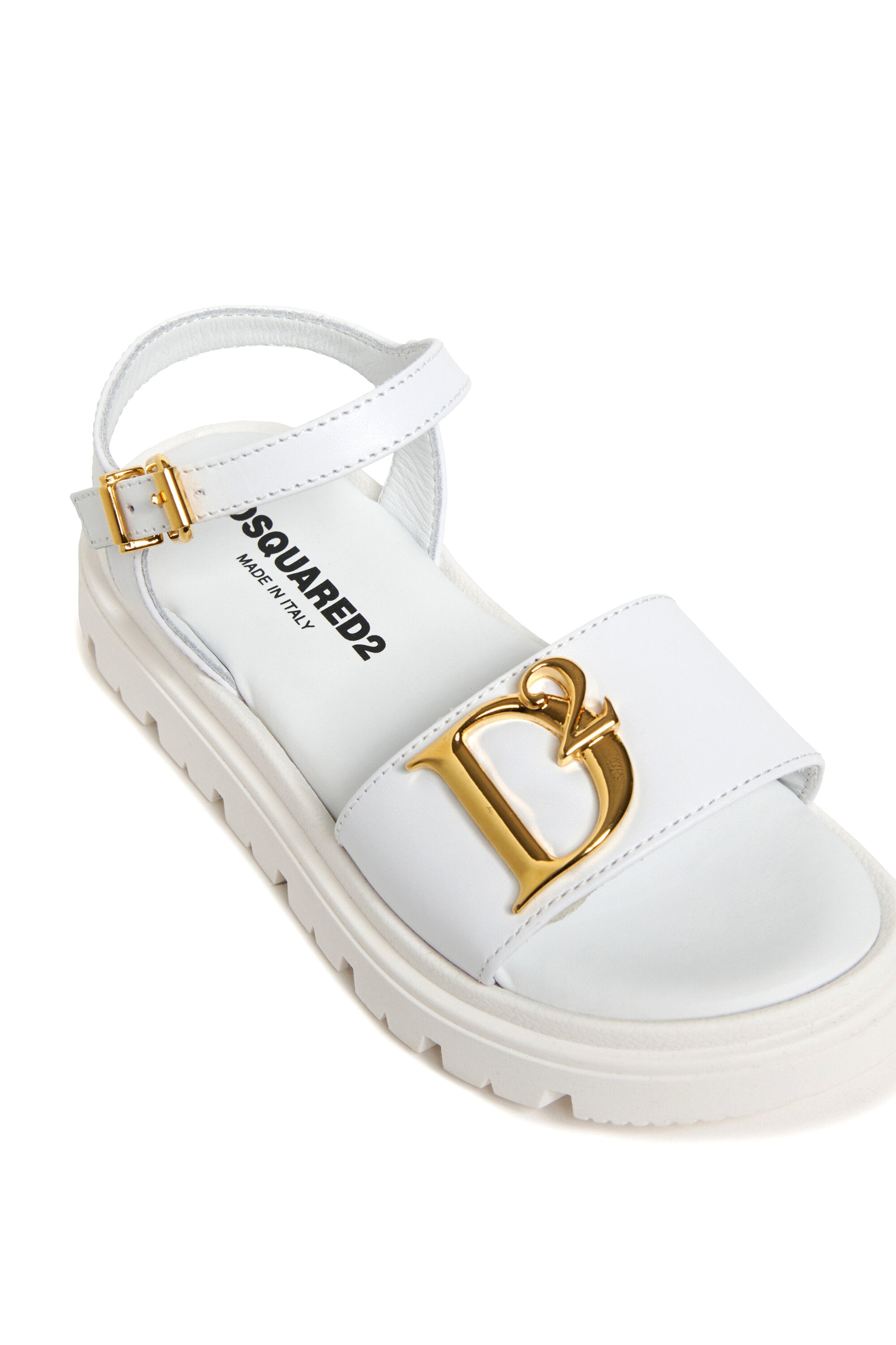 D2 Statementーレザープラットフォームサンダル