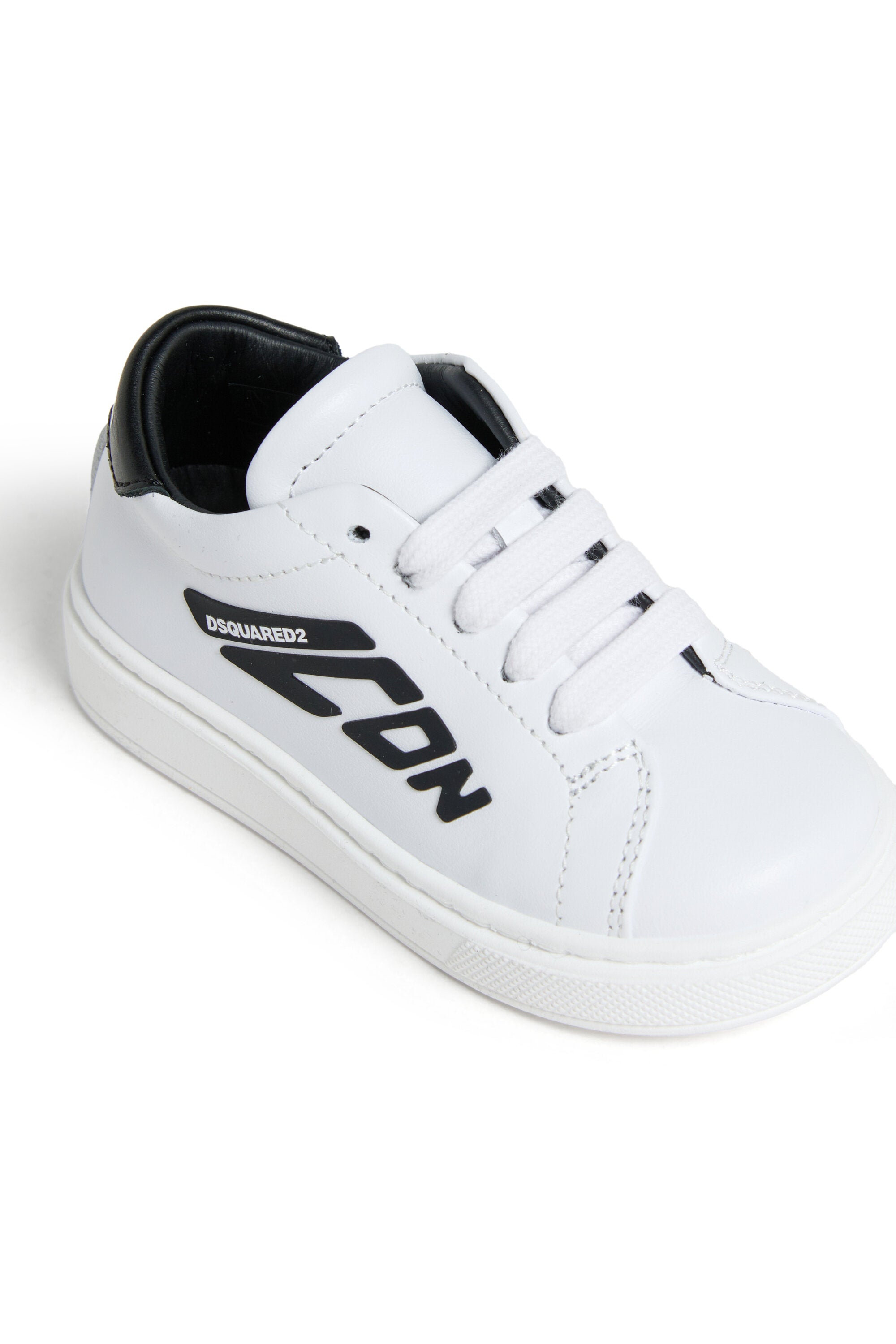 アイコン・ロゴ・レザー・ローストップ・スニーカー