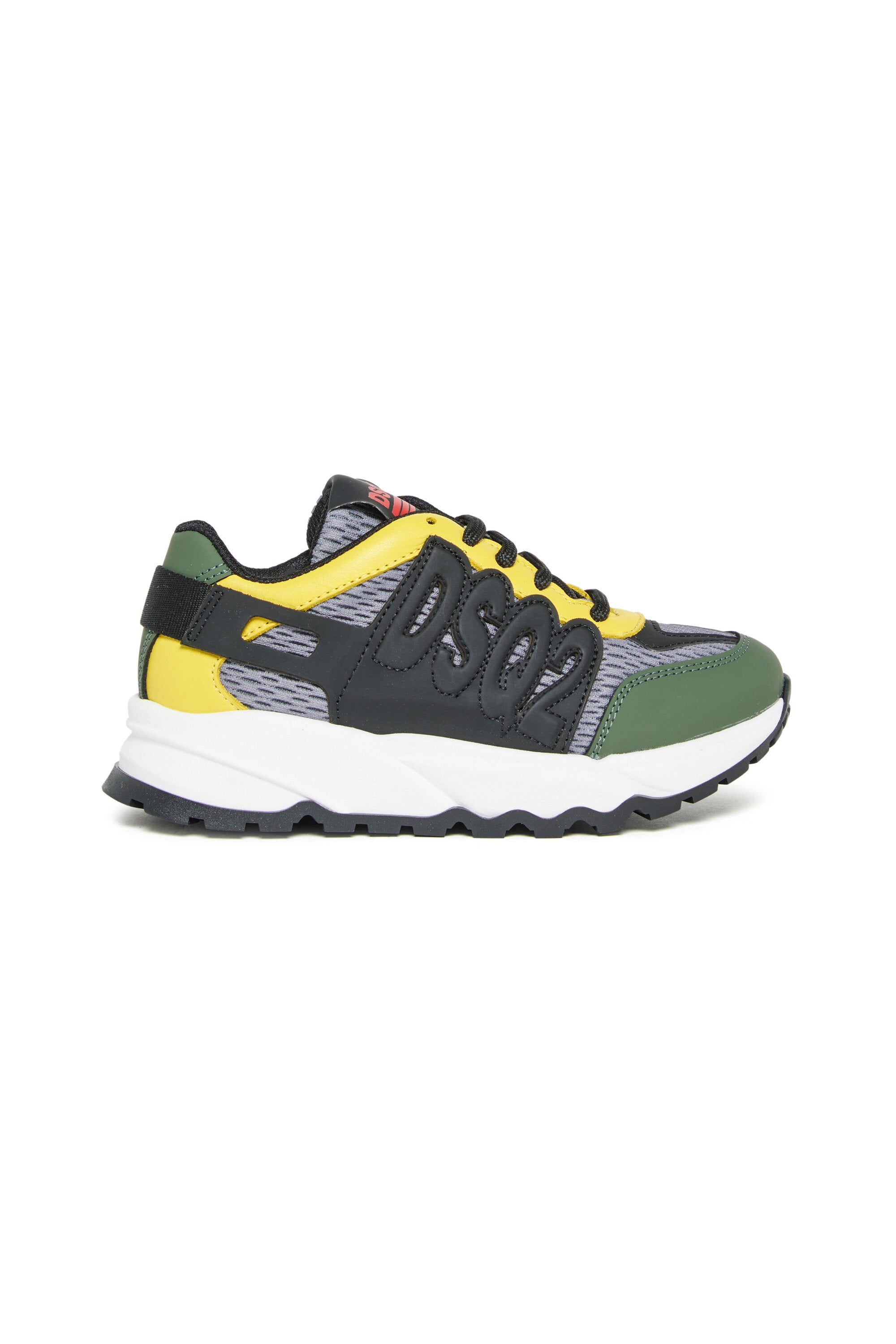 ダッシュ・レザー&メッシュ・ロートップ・スニーカー