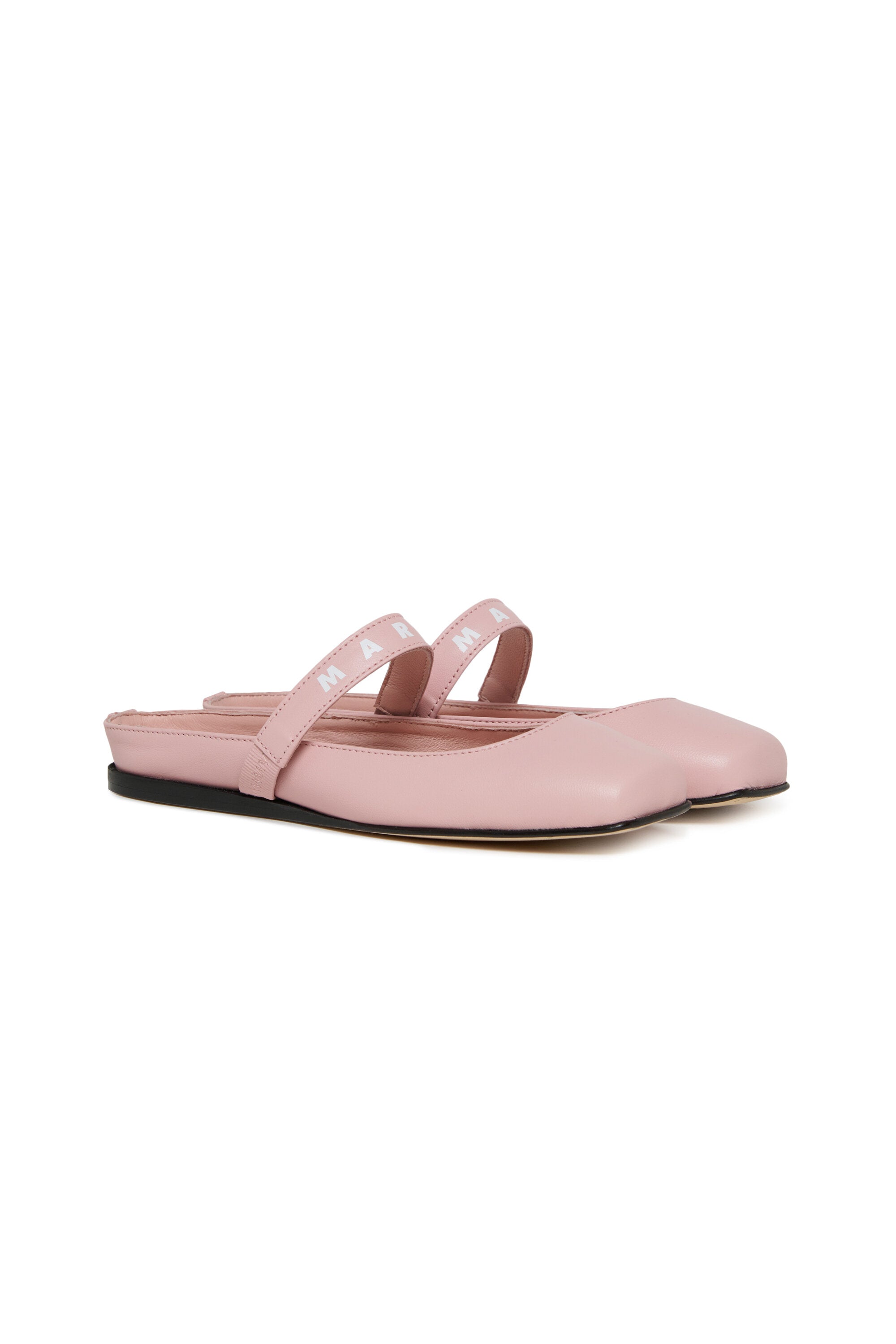 Ballet flat with logo