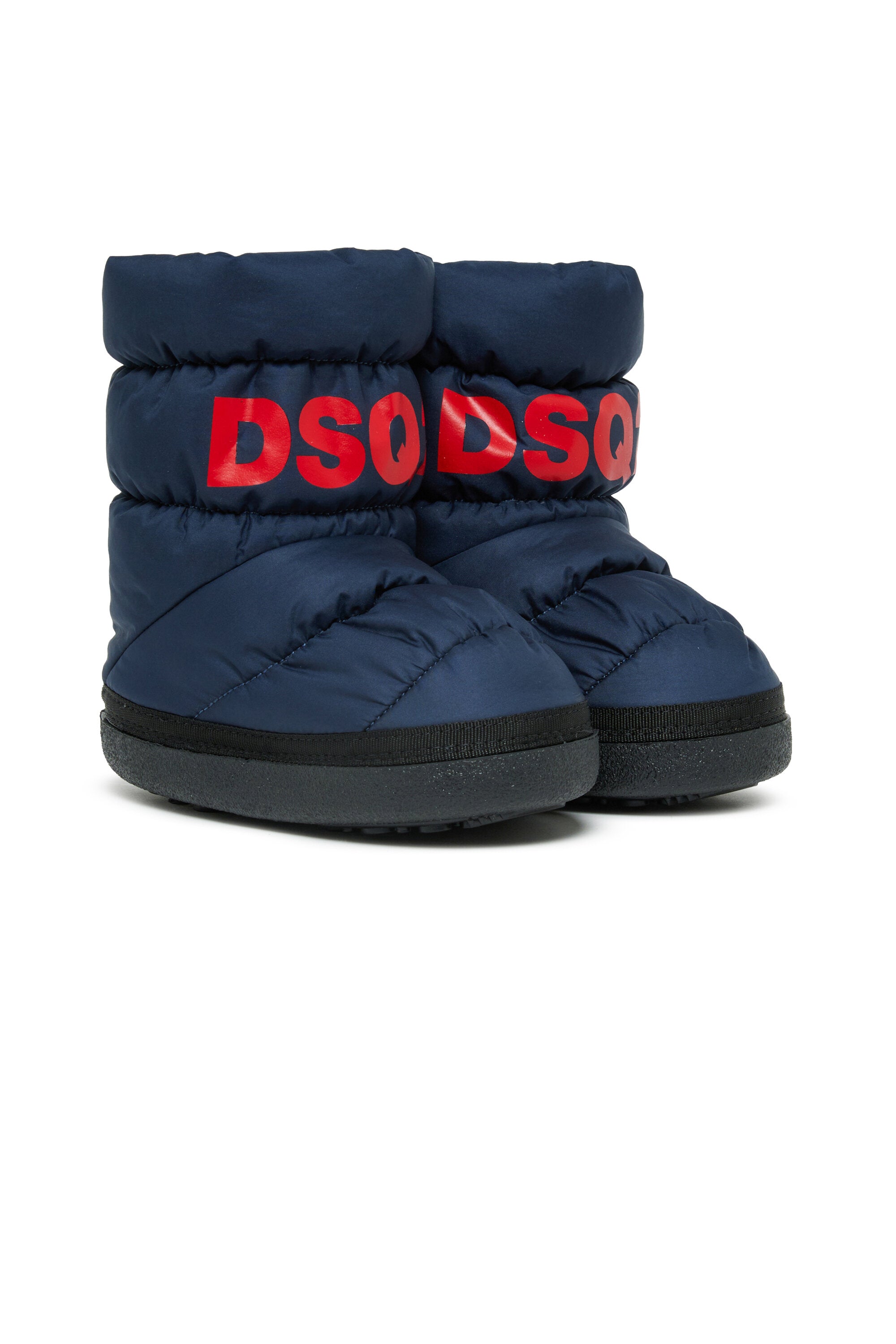 Padded snow boots with logo