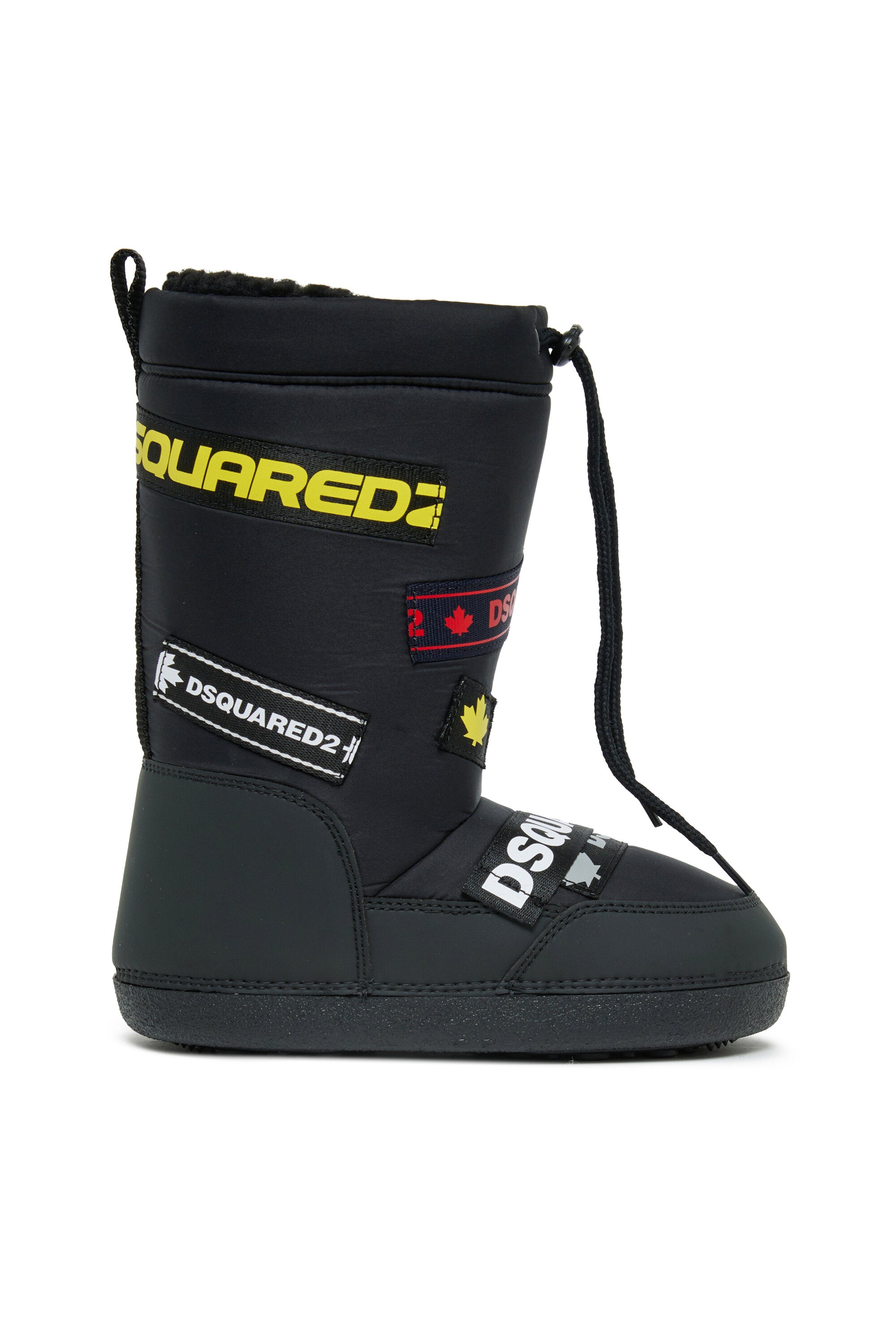 Tall snow boots with logo
