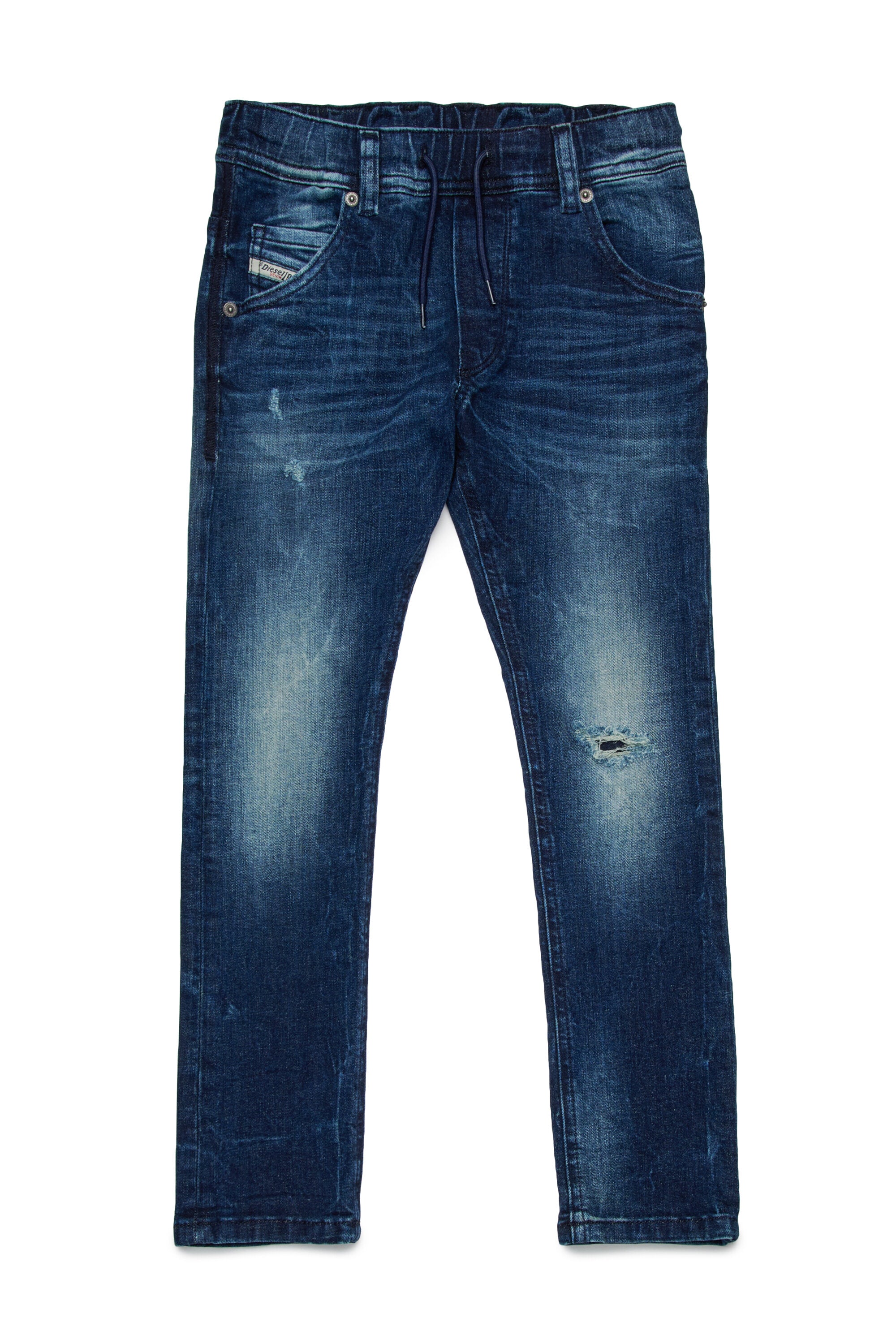 Dark blue regular jeans with breaks - Krooley
