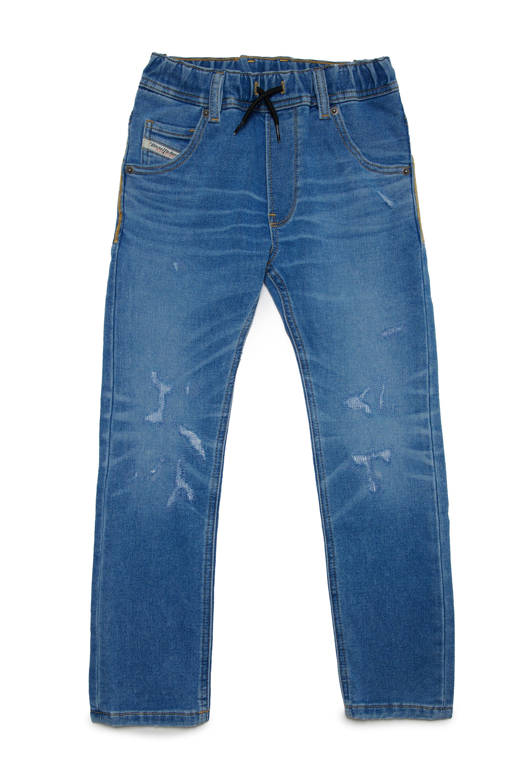 Blue tapered JoggJeans® with breaks - Krooley