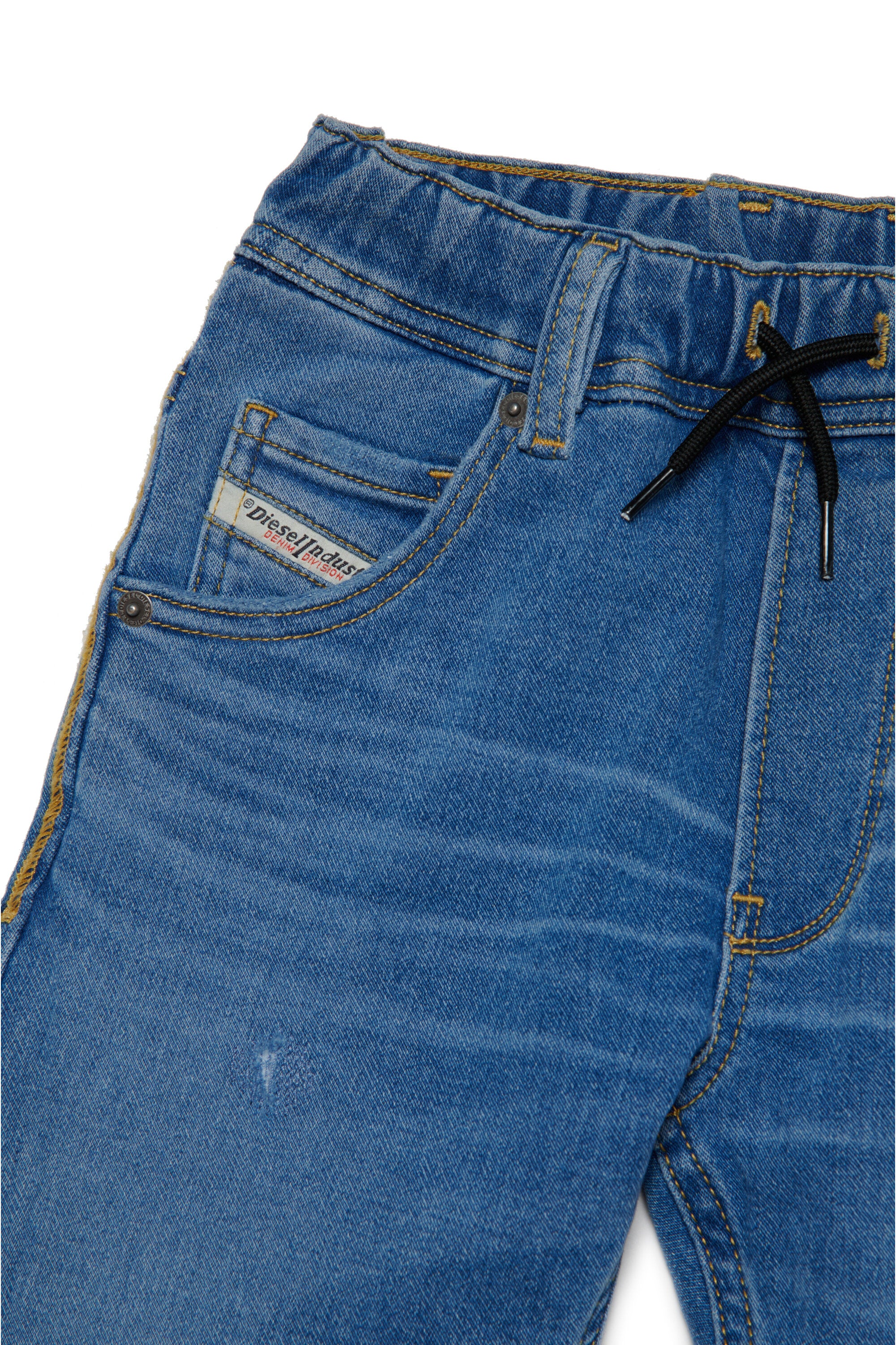 Blue tapered JoggJeans® with breaks - Krooley