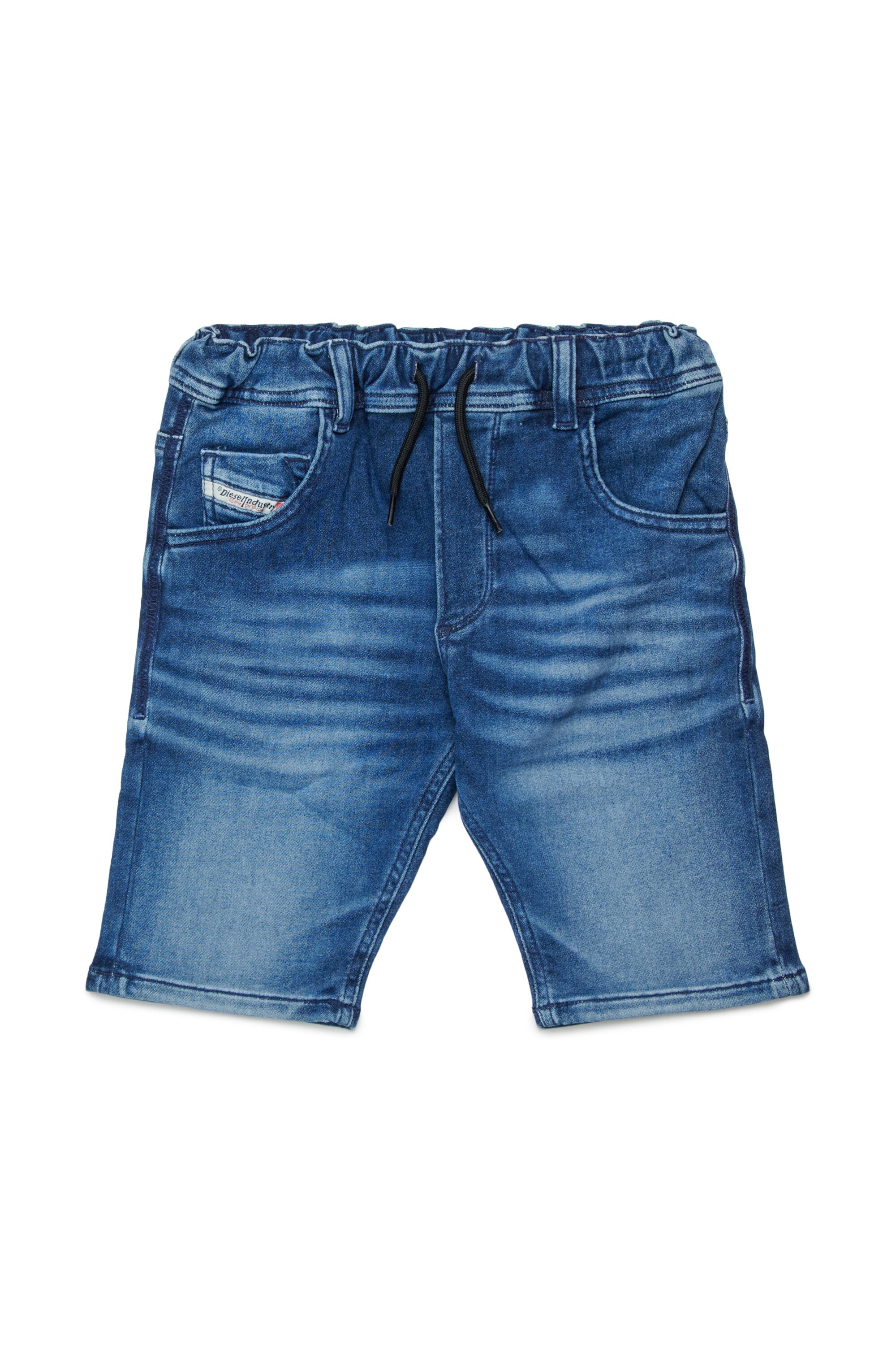 JoggJeans®（ジョグジーンズ）のショートパンツ、ミッドブルー、シェード付き