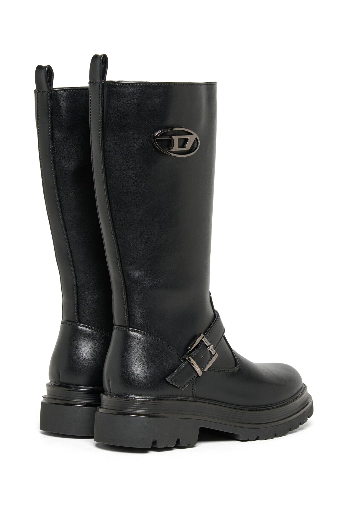 Logo high boots