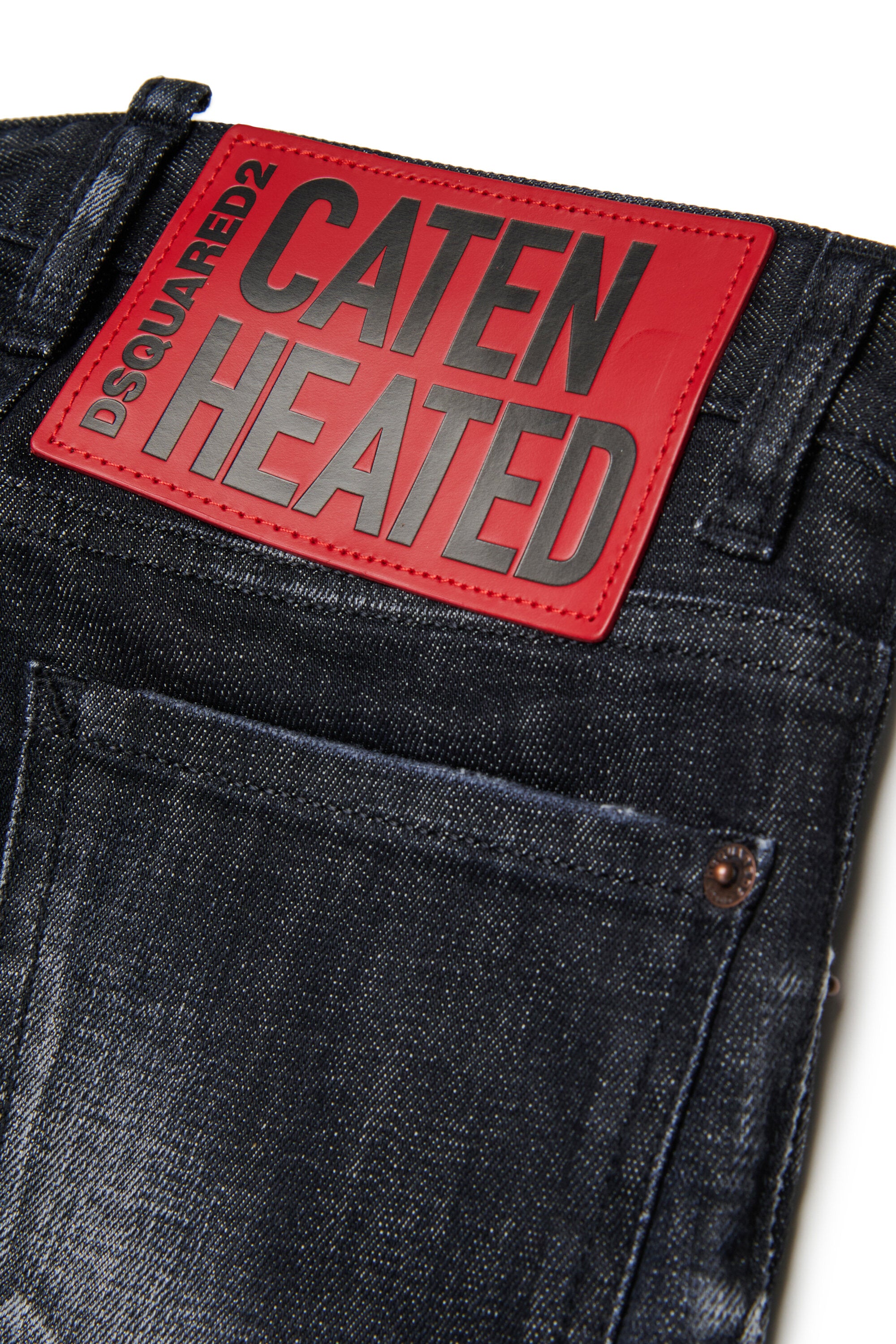 Shaded black slim jeans with breaks - Cool Guy