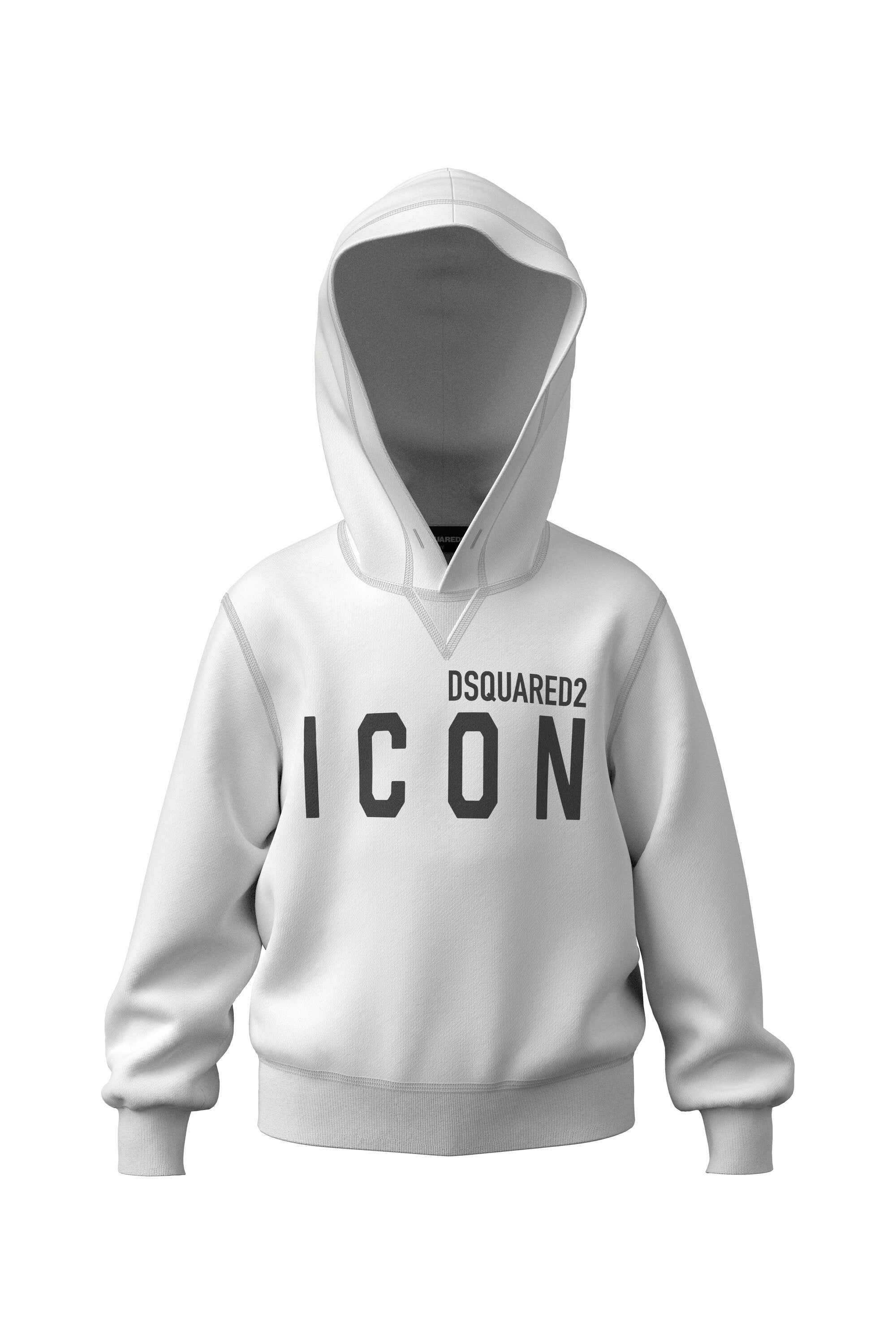 Cotton hooded sweatshirt with logo Icon