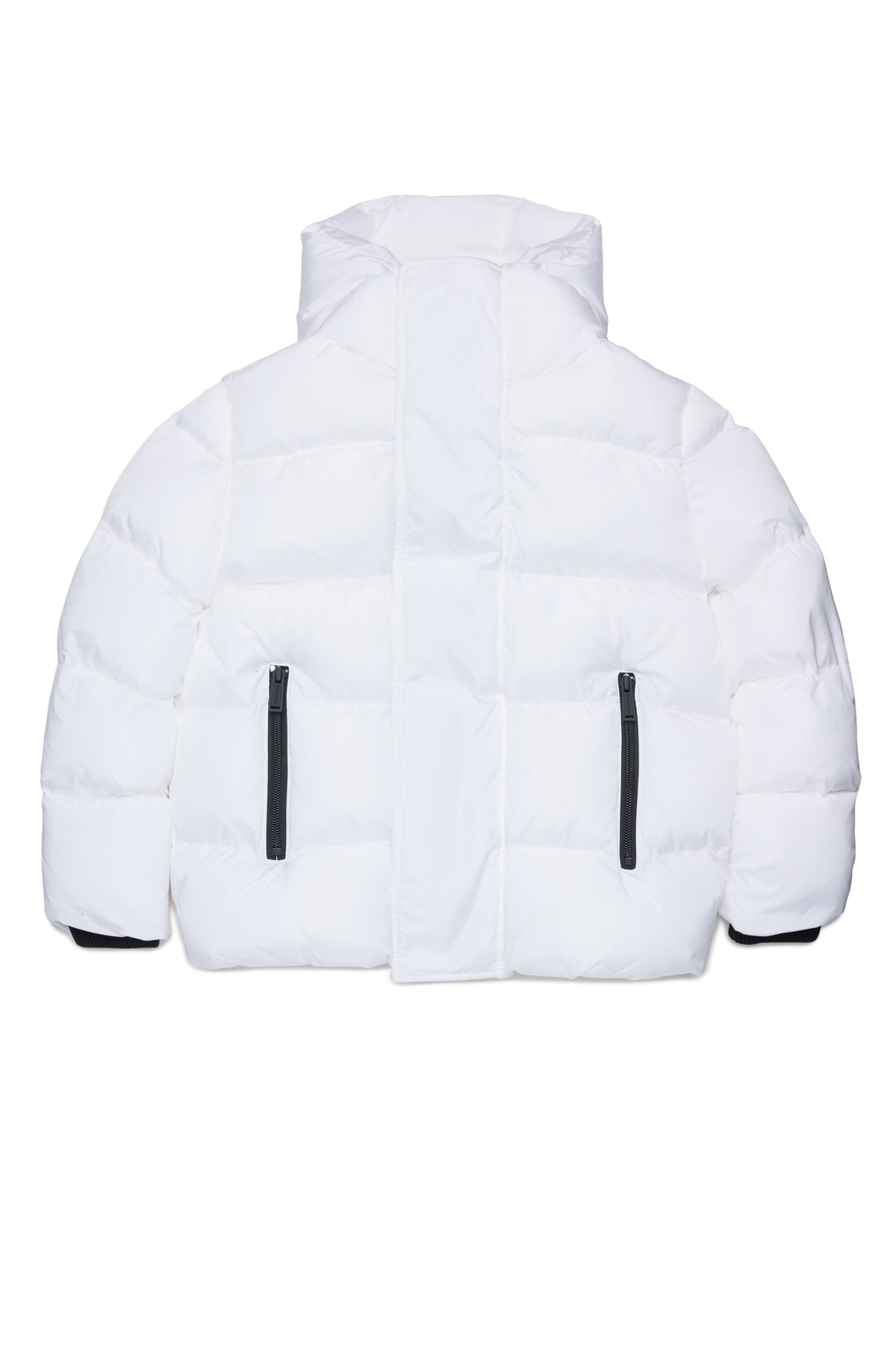 Short padded jacket with hood and DSQUARED2 logo