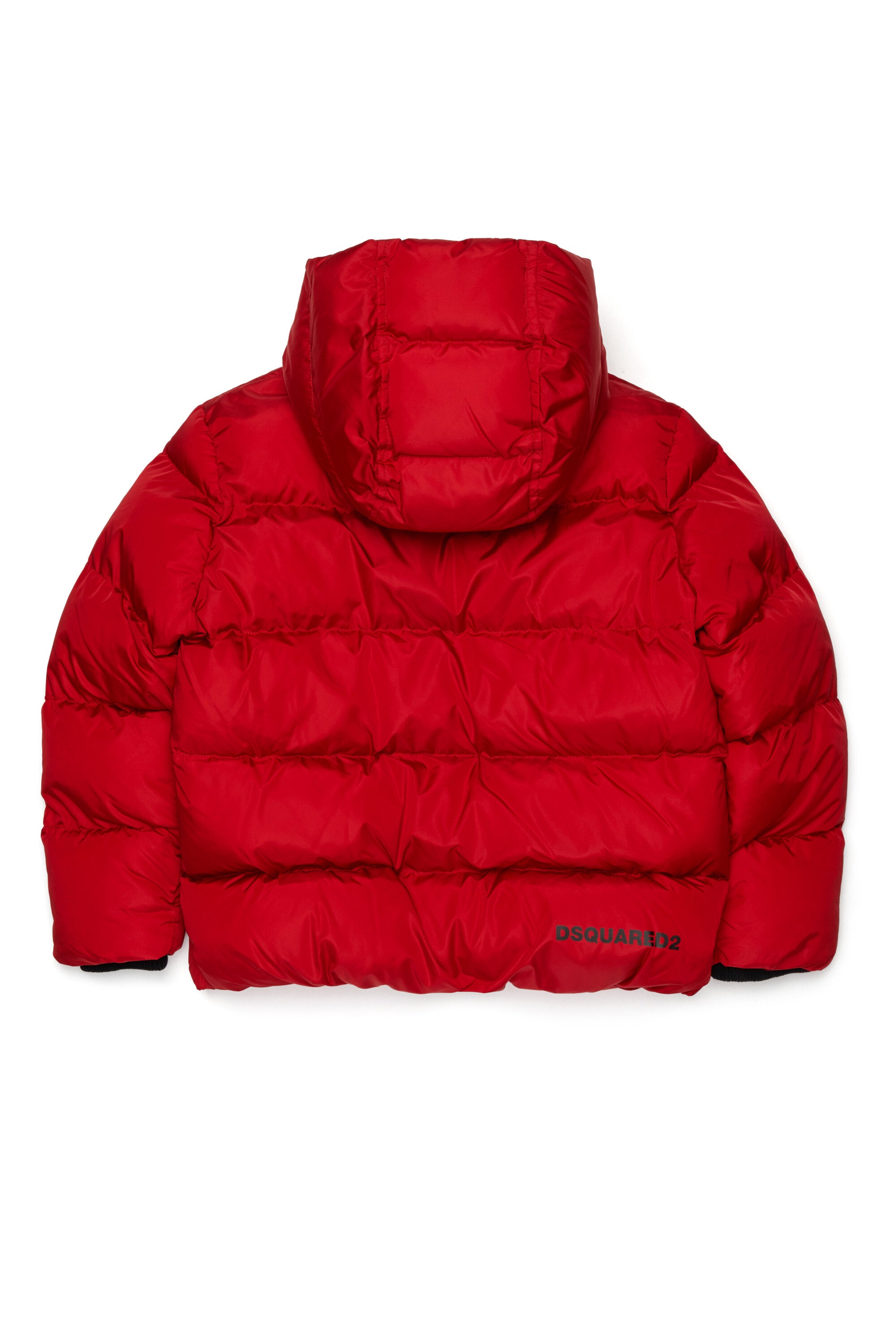 フードとDSQUARED2ロゴ入りパッド入りジャケット