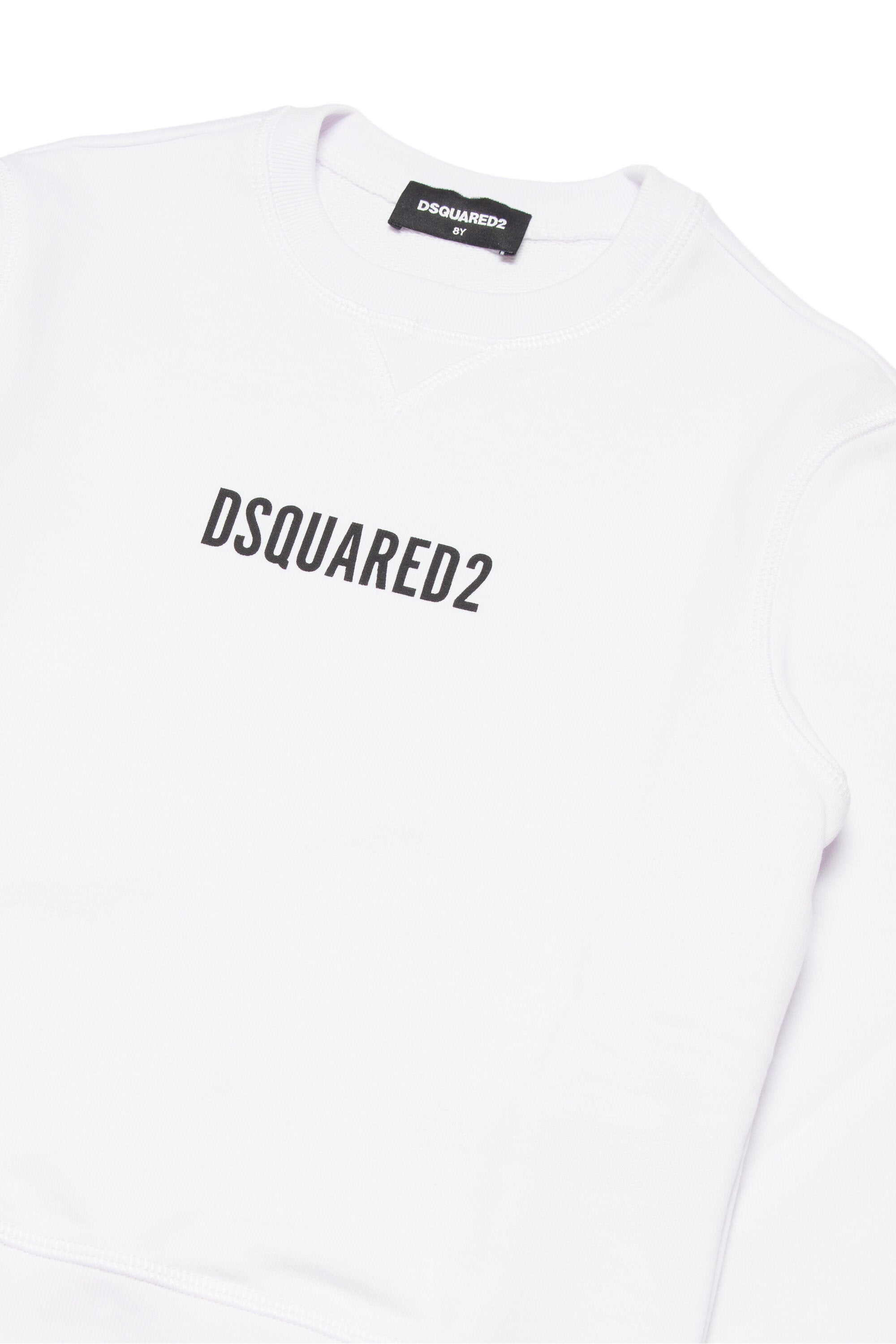 キッズDSQUARED2 ロゴ入りコットンクルーネックスウェットシャツ