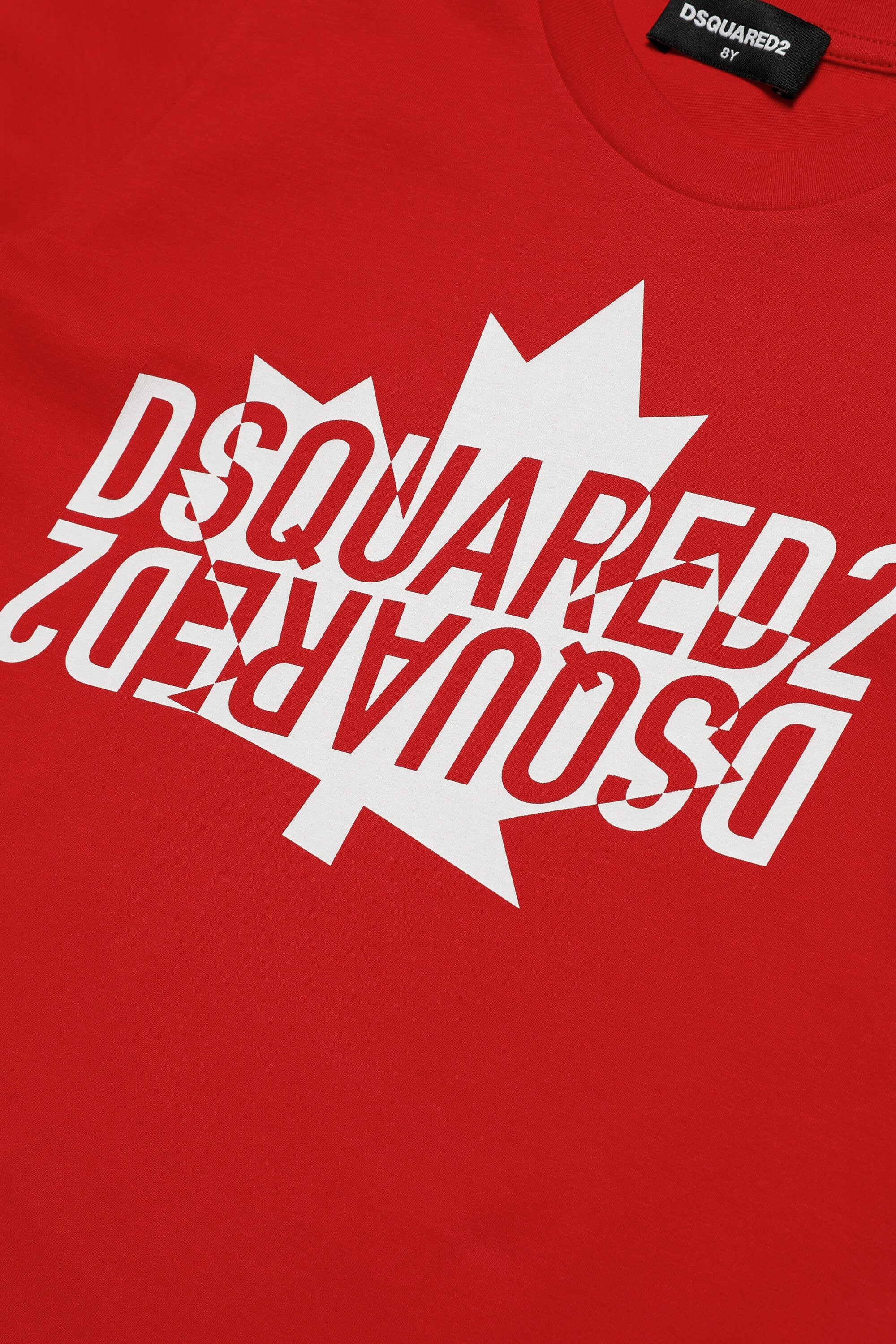 Dsquared2 Logo Print Mirror Sweatshirt Red - S