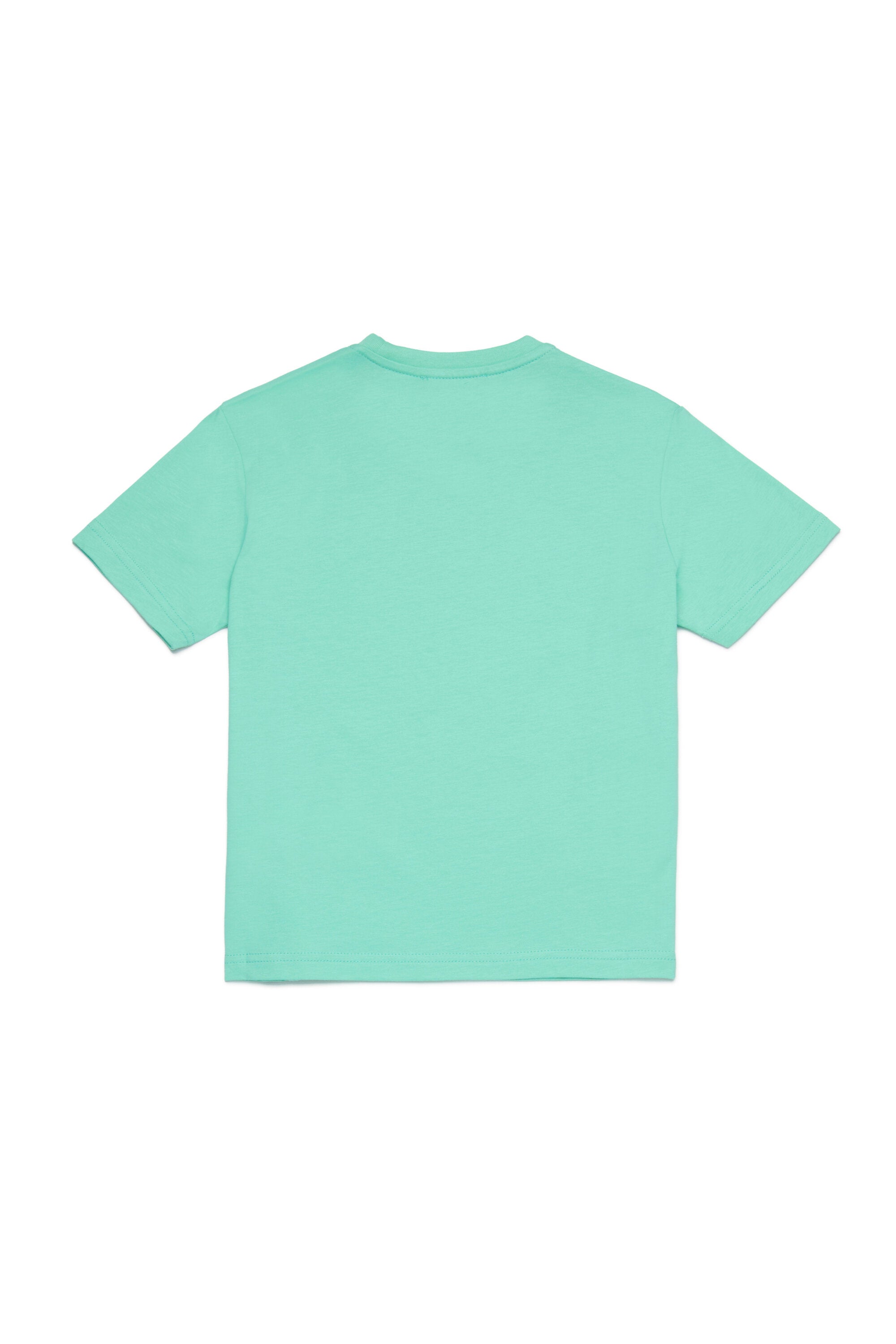 Organic cotton jersey crewneck t-shirt with logo