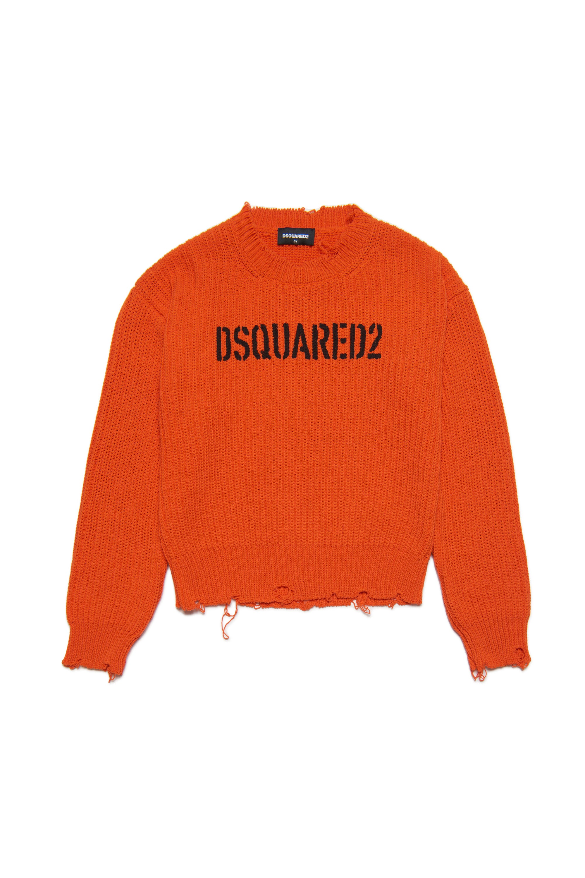 DSQUARED2◇セーター(厚手) XS コットン RED S74HA1021 右袖小汚れ