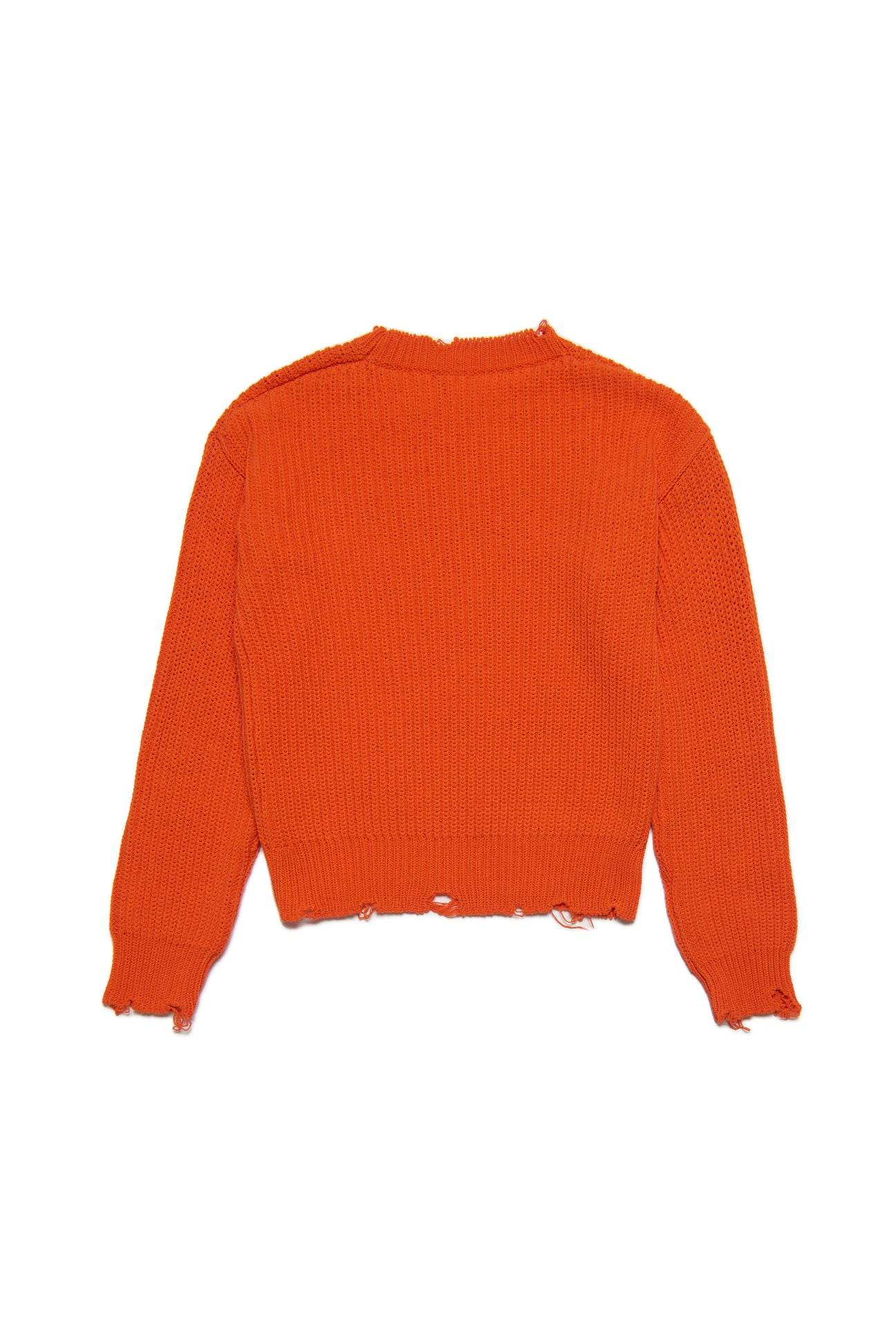 コットン混紡のクルーネックセーター（ブレーク＆ロゴ入り コットン混紡のクルーネックセーター（ブレーク＆ロゴ入り