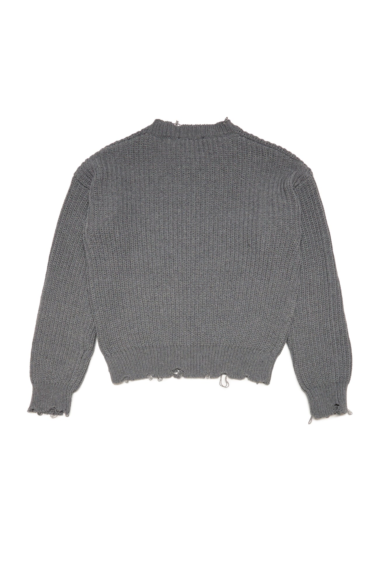 コットン混紡のクルーネックセーター（ブレーク＆ロゴ入り コットン混紡のクルーネックセーター（ブレーク＆ロゴ入り