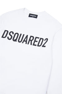 Branded crew-neck sweatshirt