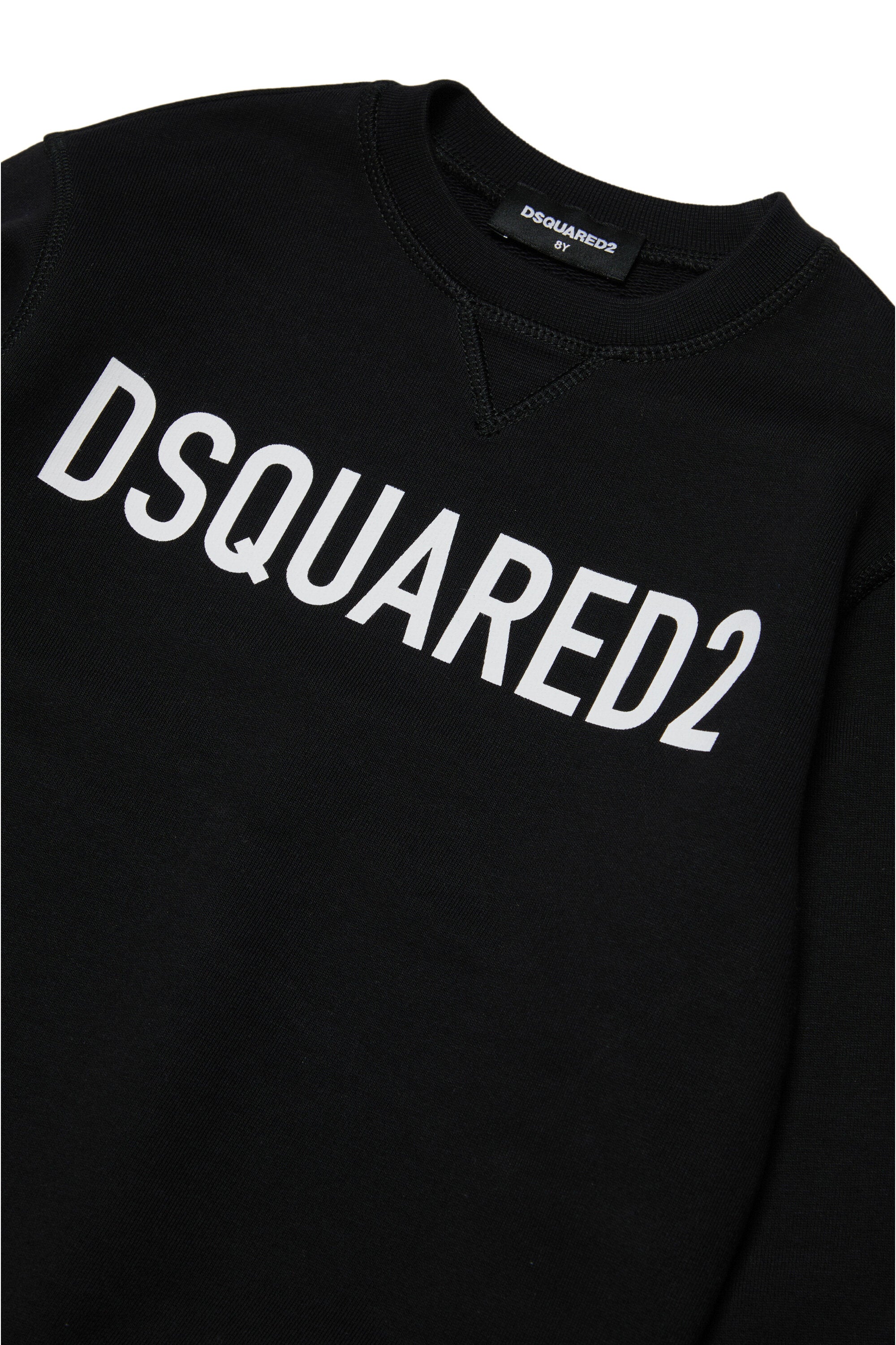 DSQUARED2 キッド ロゴ入りオーガニックコットンクルーネック