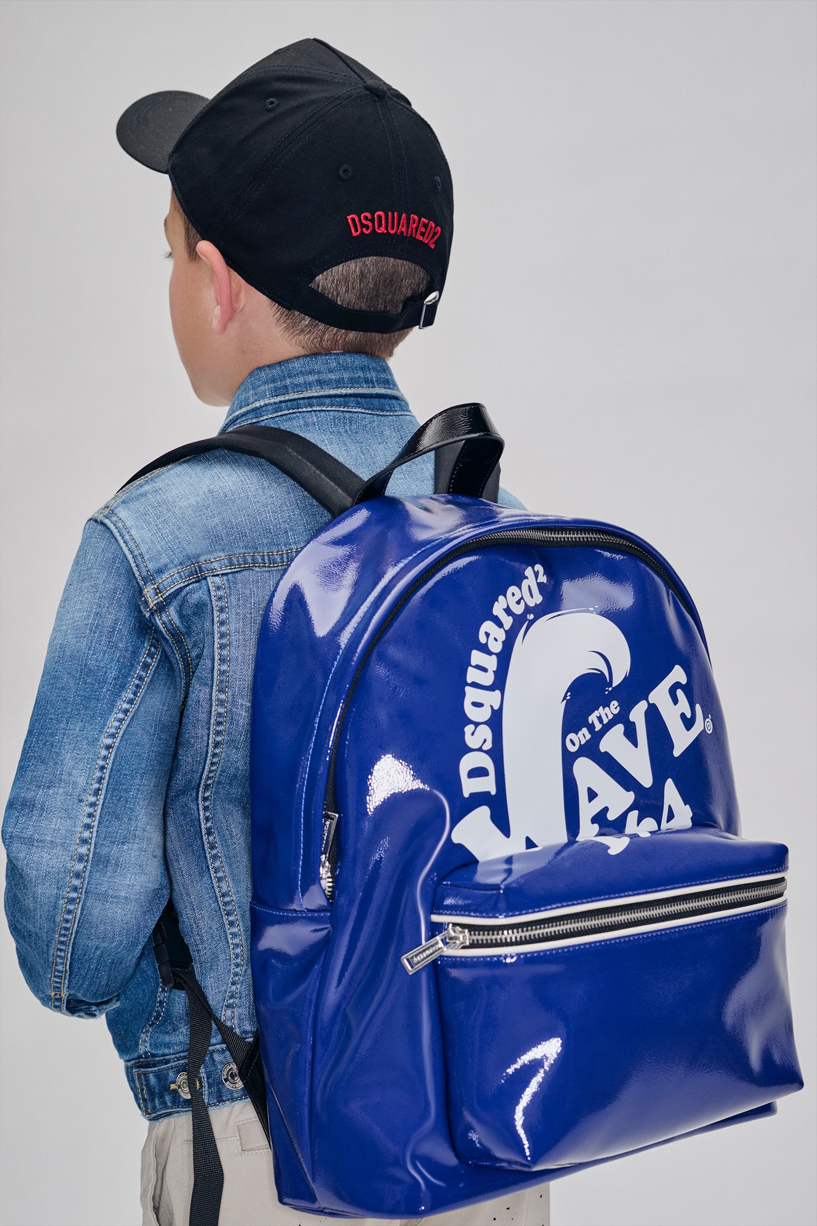 Glossy backpack with 1964 Wave graphics