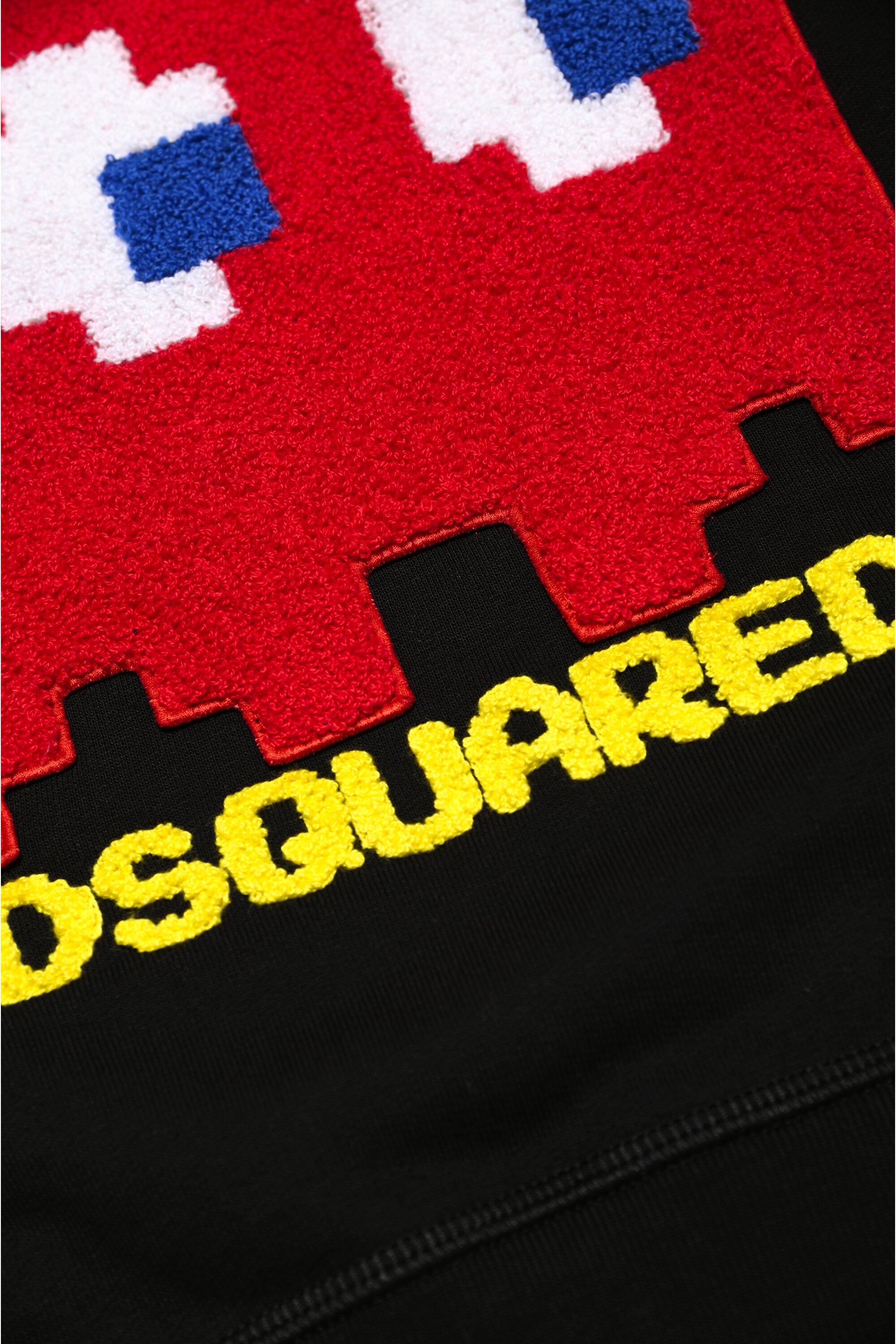 DSQUARED2 キッド パックマンのパッチをあしらったコットンフード付き