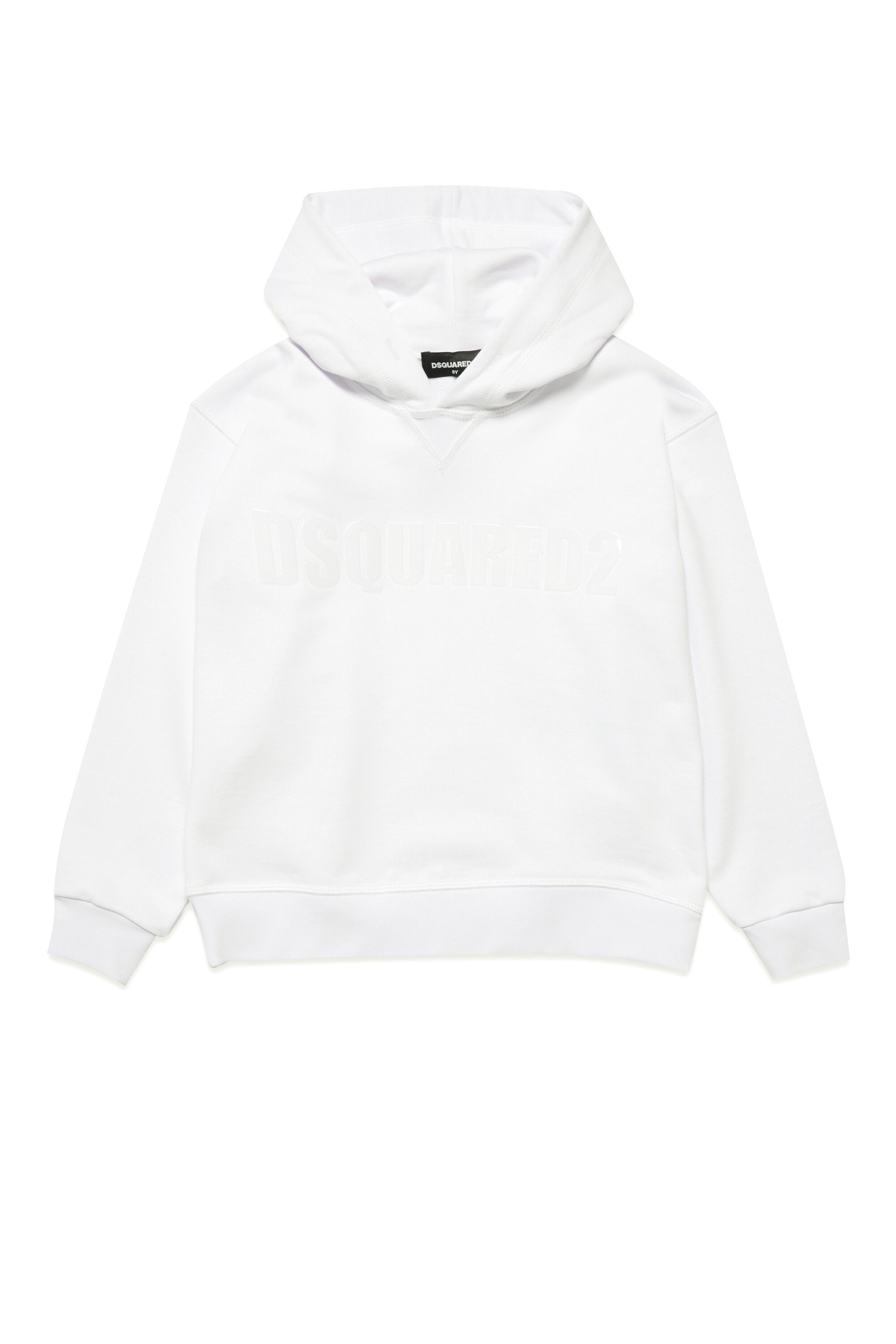 Hooded sweatshirt with clear logo