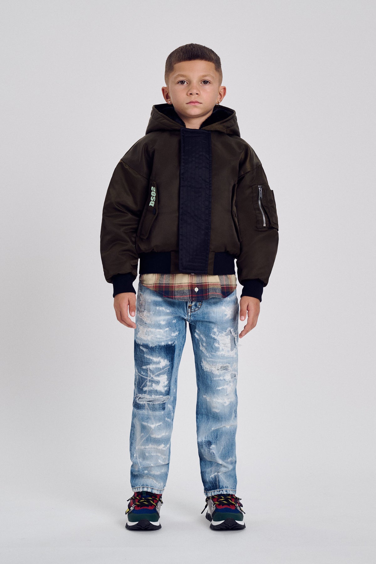 Straight-leg jeans in light blue wash - 642