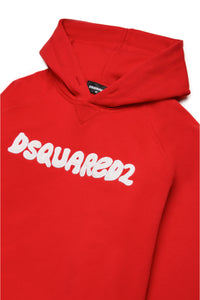 Sweatshirt with cloth logo