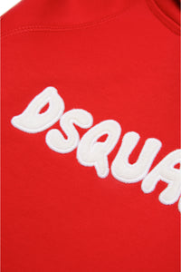 Sweatshirt with cloth logo