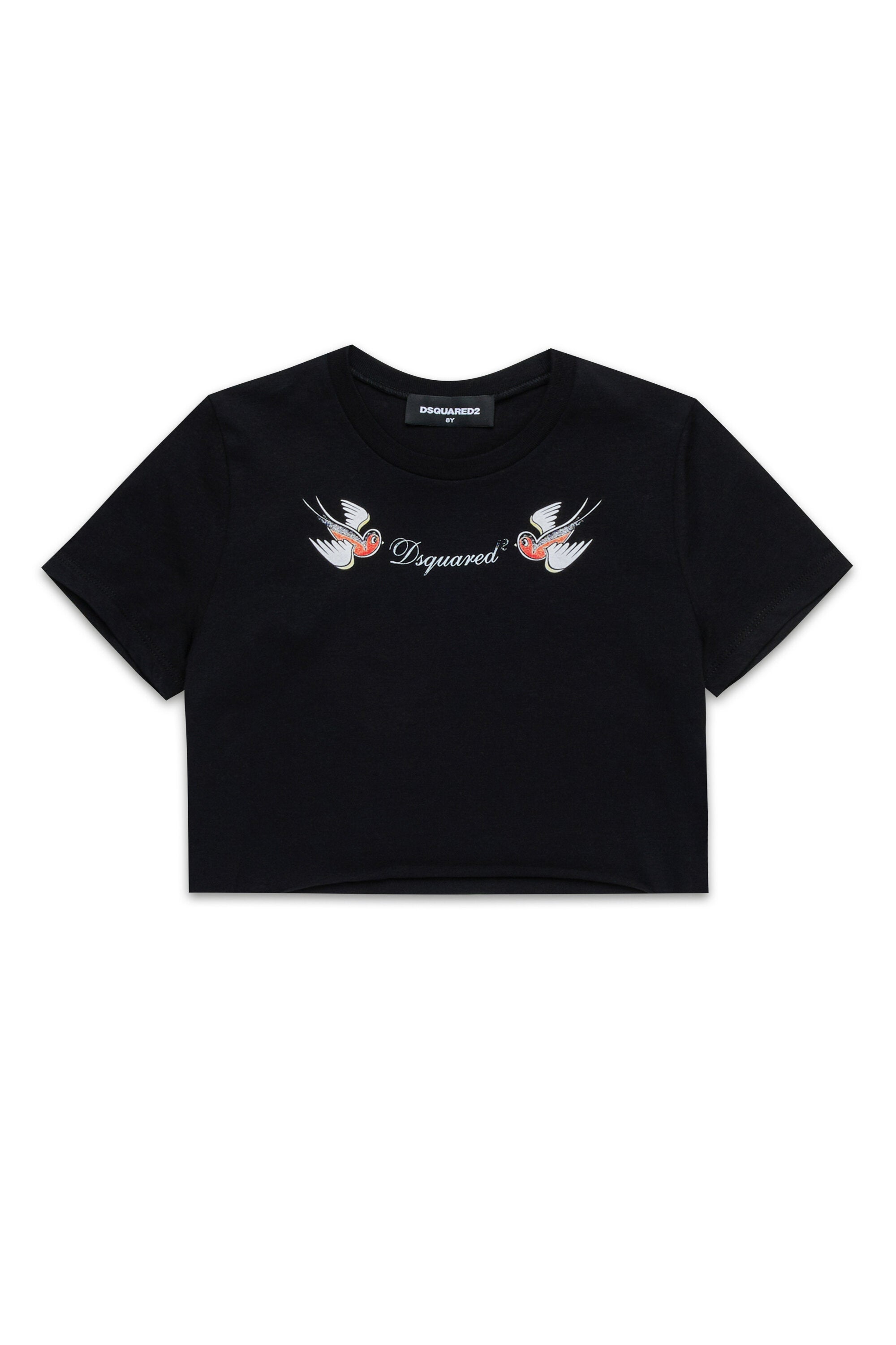 BirdsプリントのTシャツ