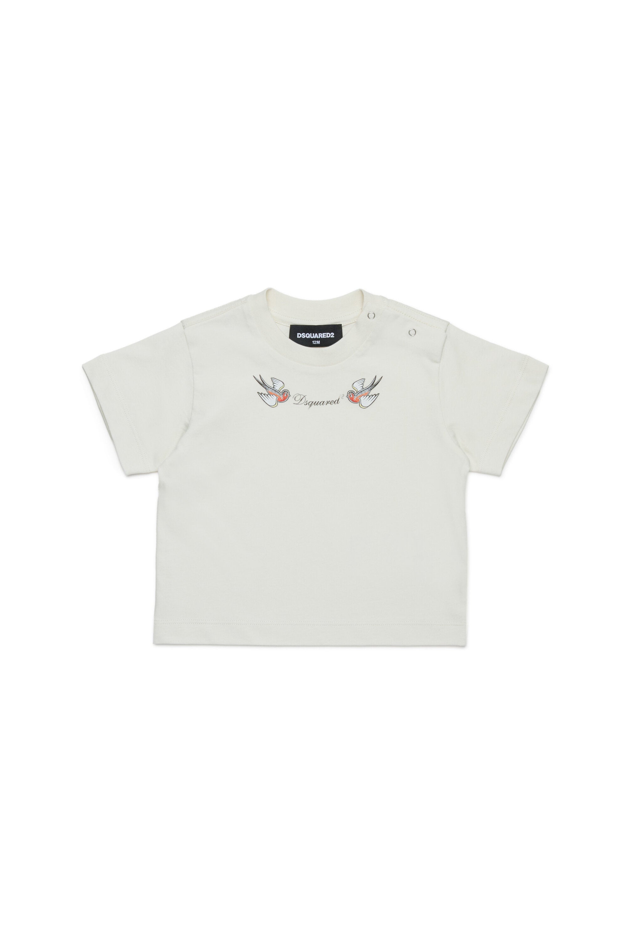 BirdsプリントのTシャツ
