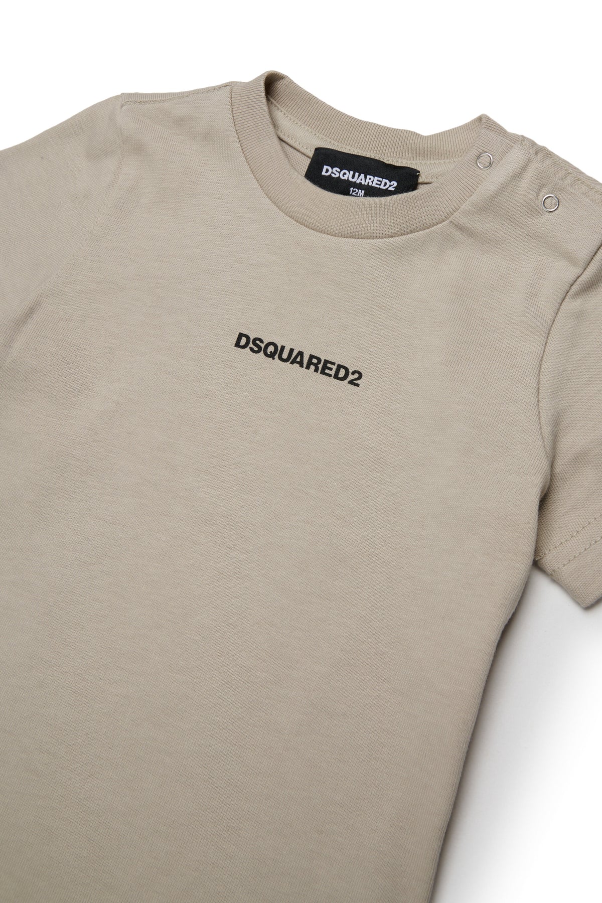 クルーネック Tシャツ ロゴ付き