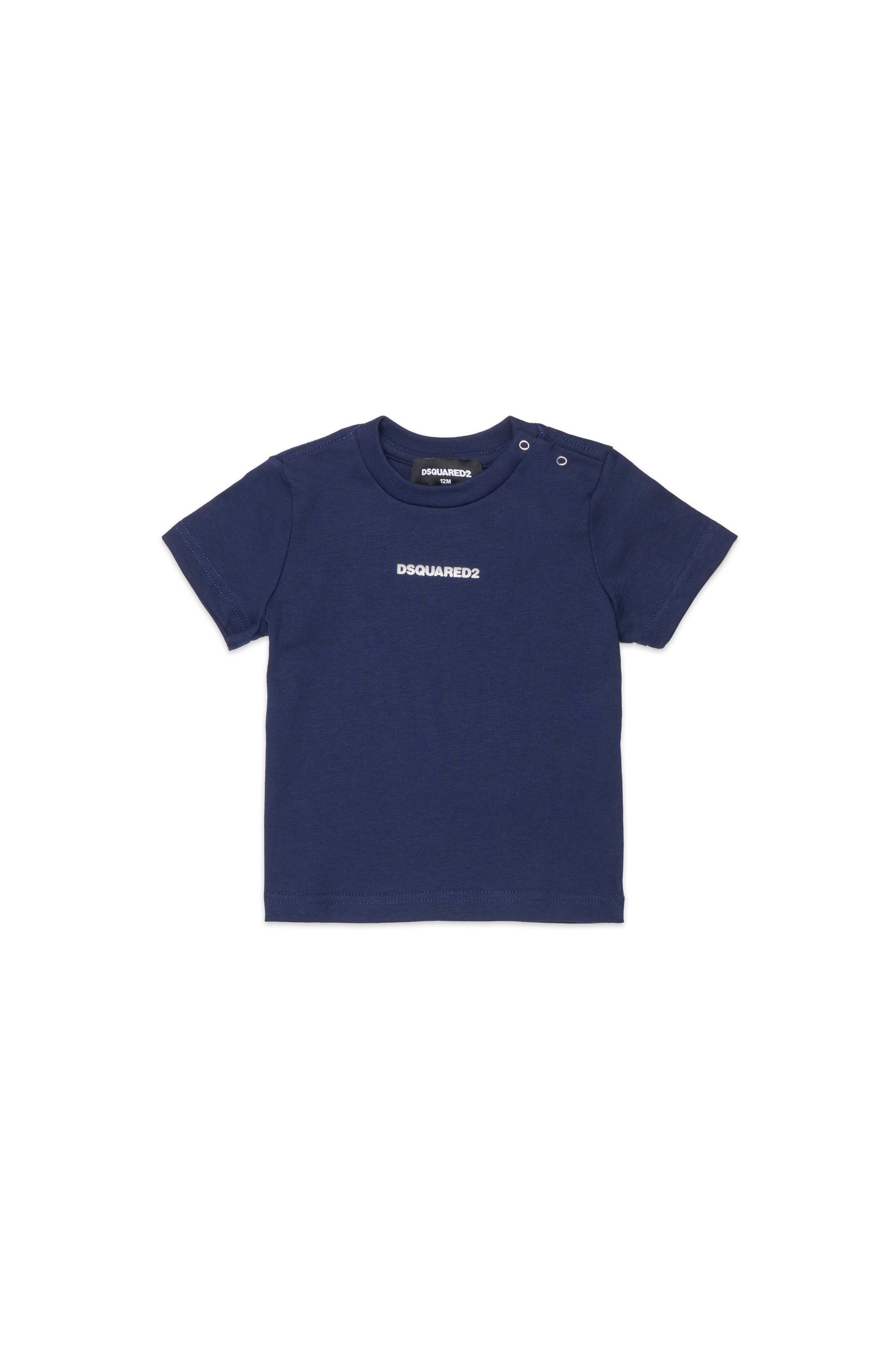 クルーネック Tシャツ ロゴ付き