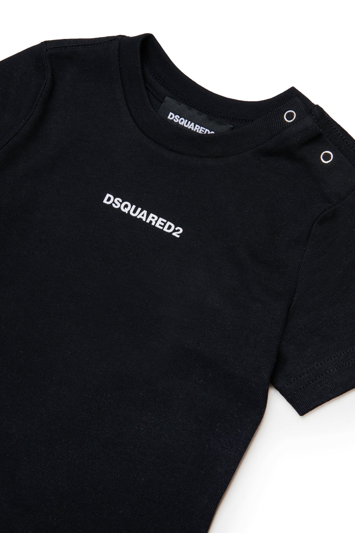 クルーネック Tシャツ ロゴ付き