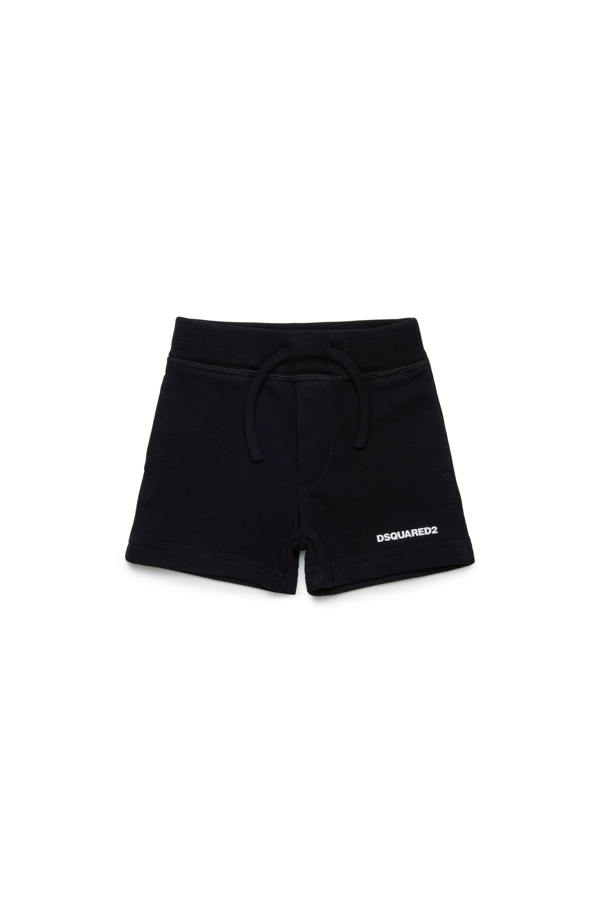 Fleece shorts with Dsquared2 logo