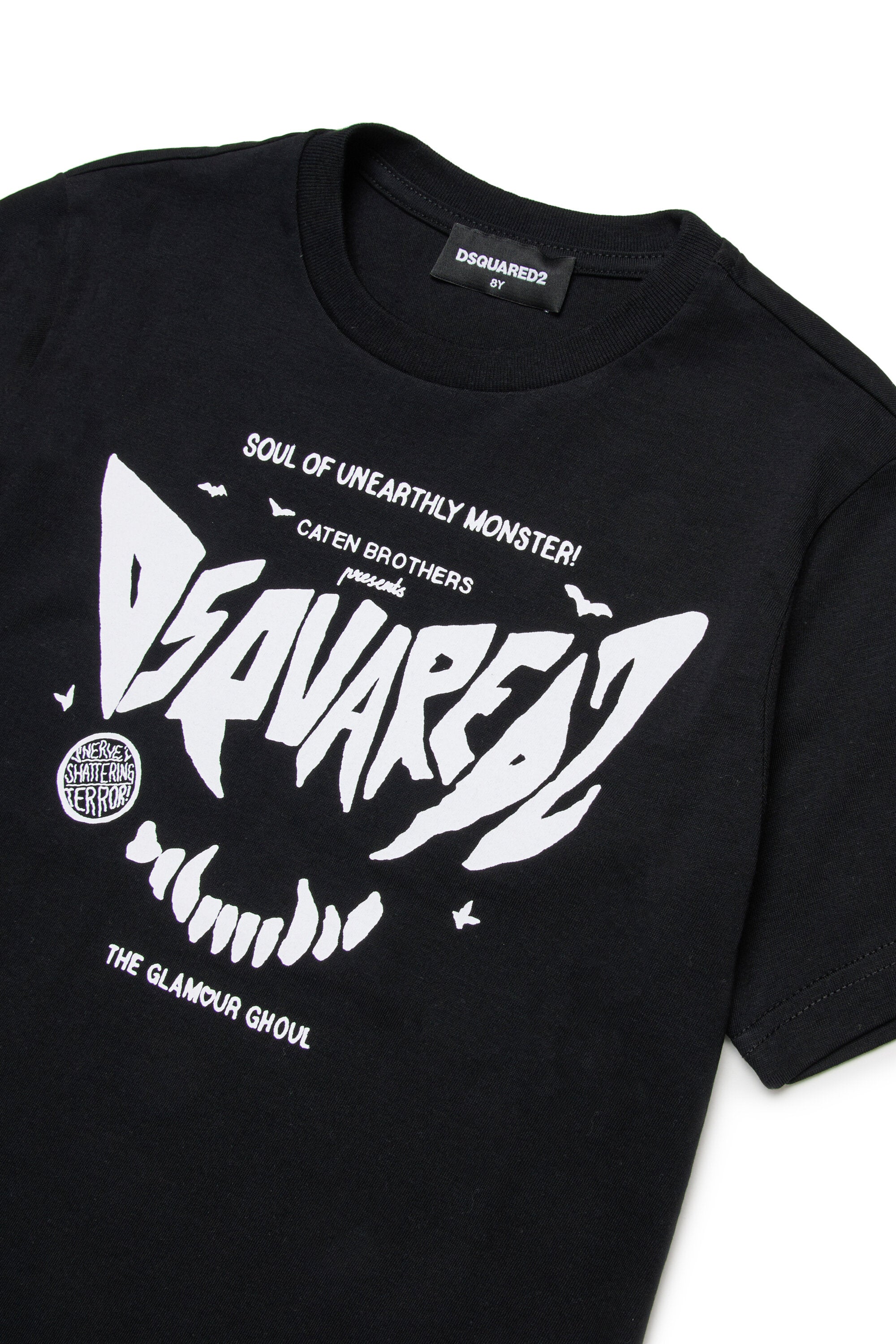 Horror print jersey T-shirt