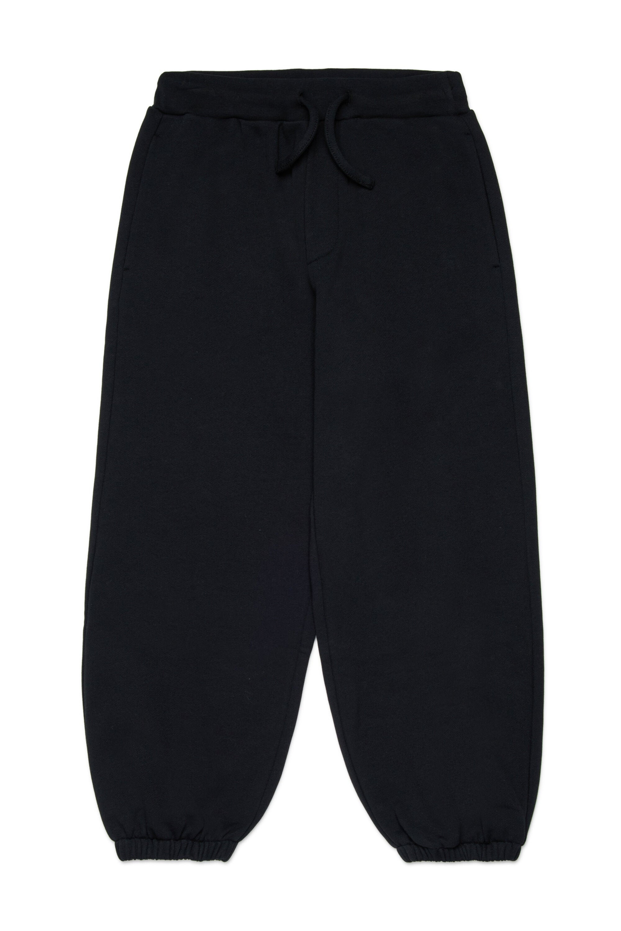 Fleece jogger pants with embroidered logo