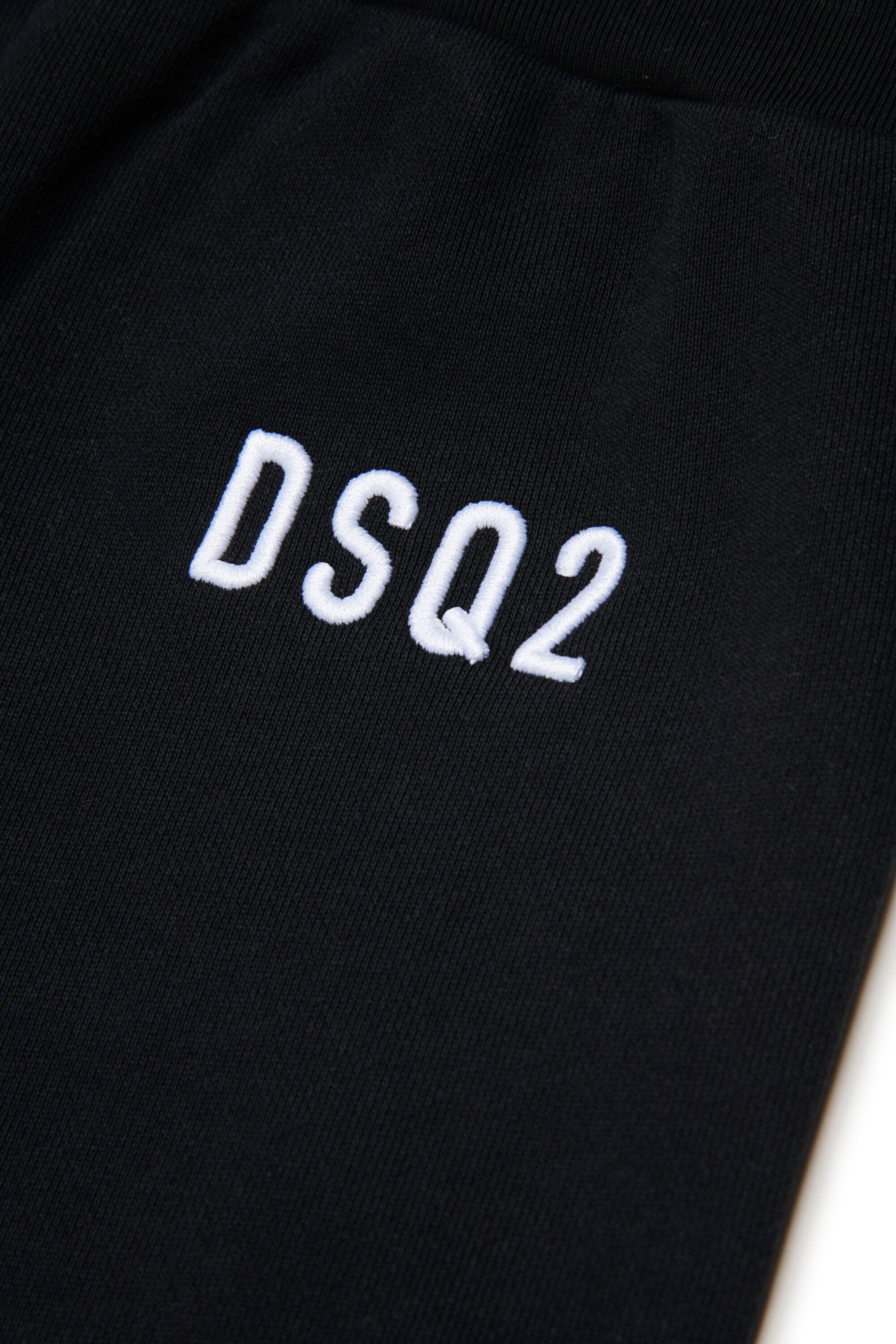 Fleece jogger pants with embroidered logo