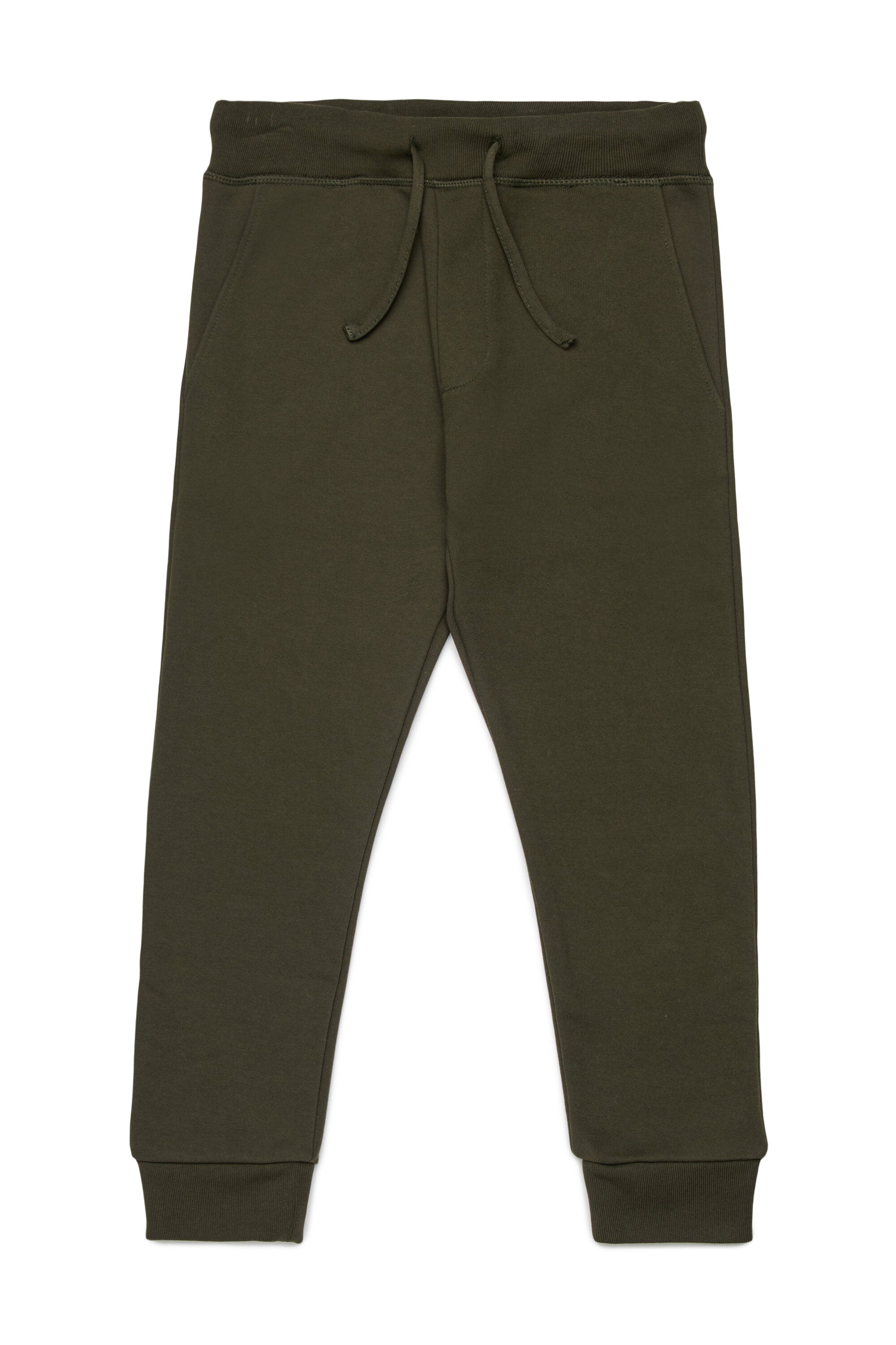 Fleece jogger pants with logo