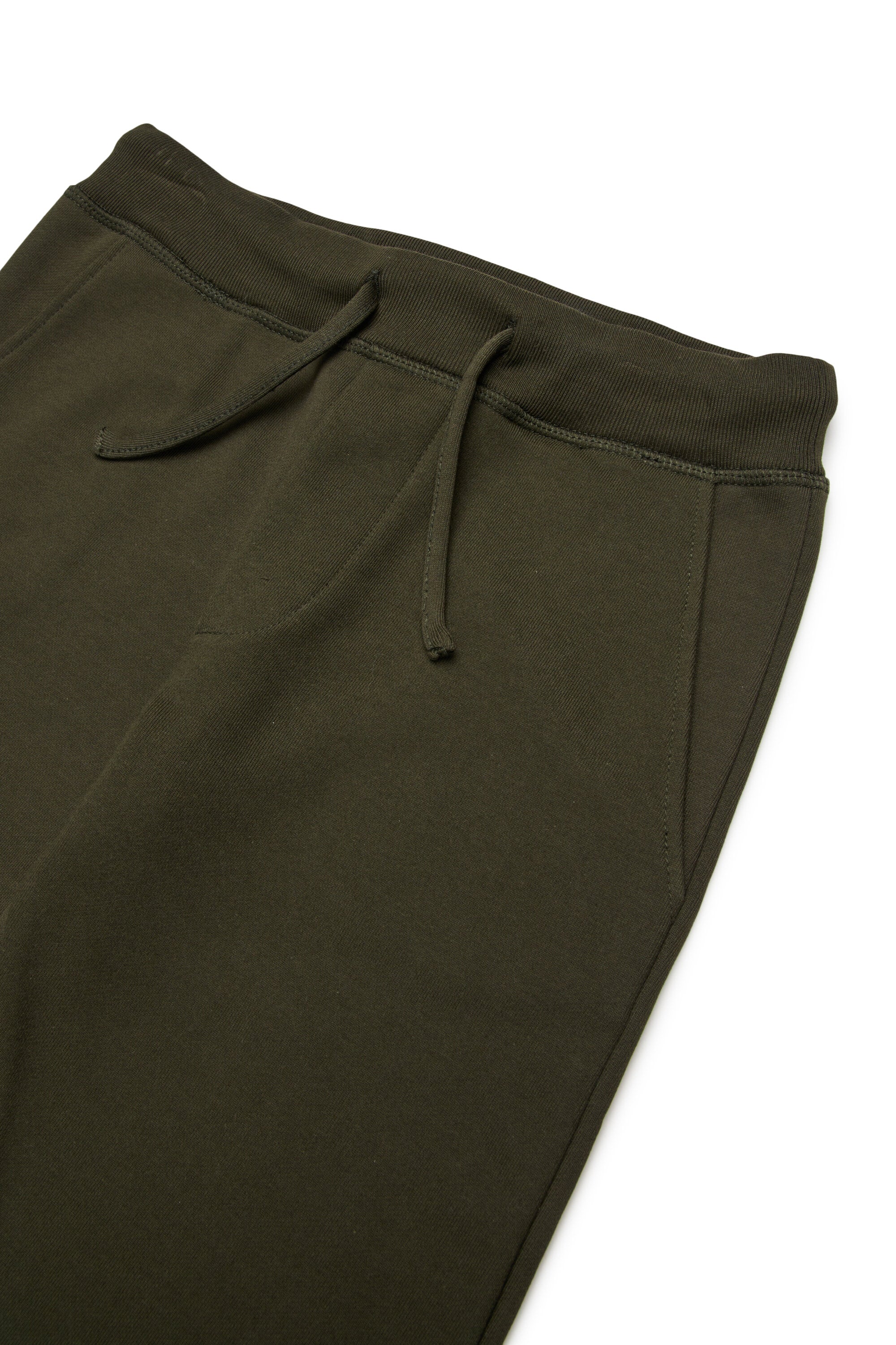 Fleece jogger pants with logo