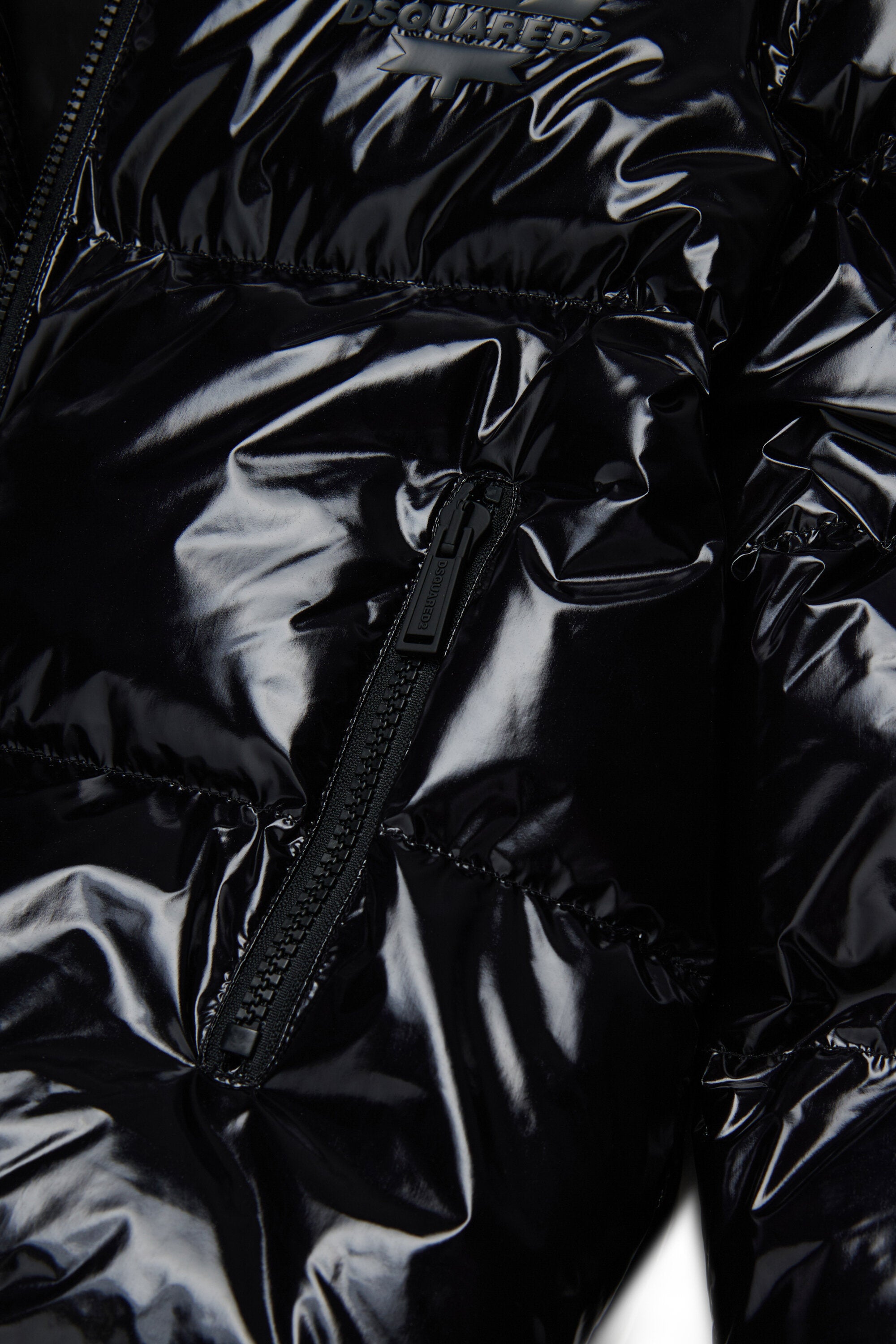 Short padded jacket with logo Maple Leaf