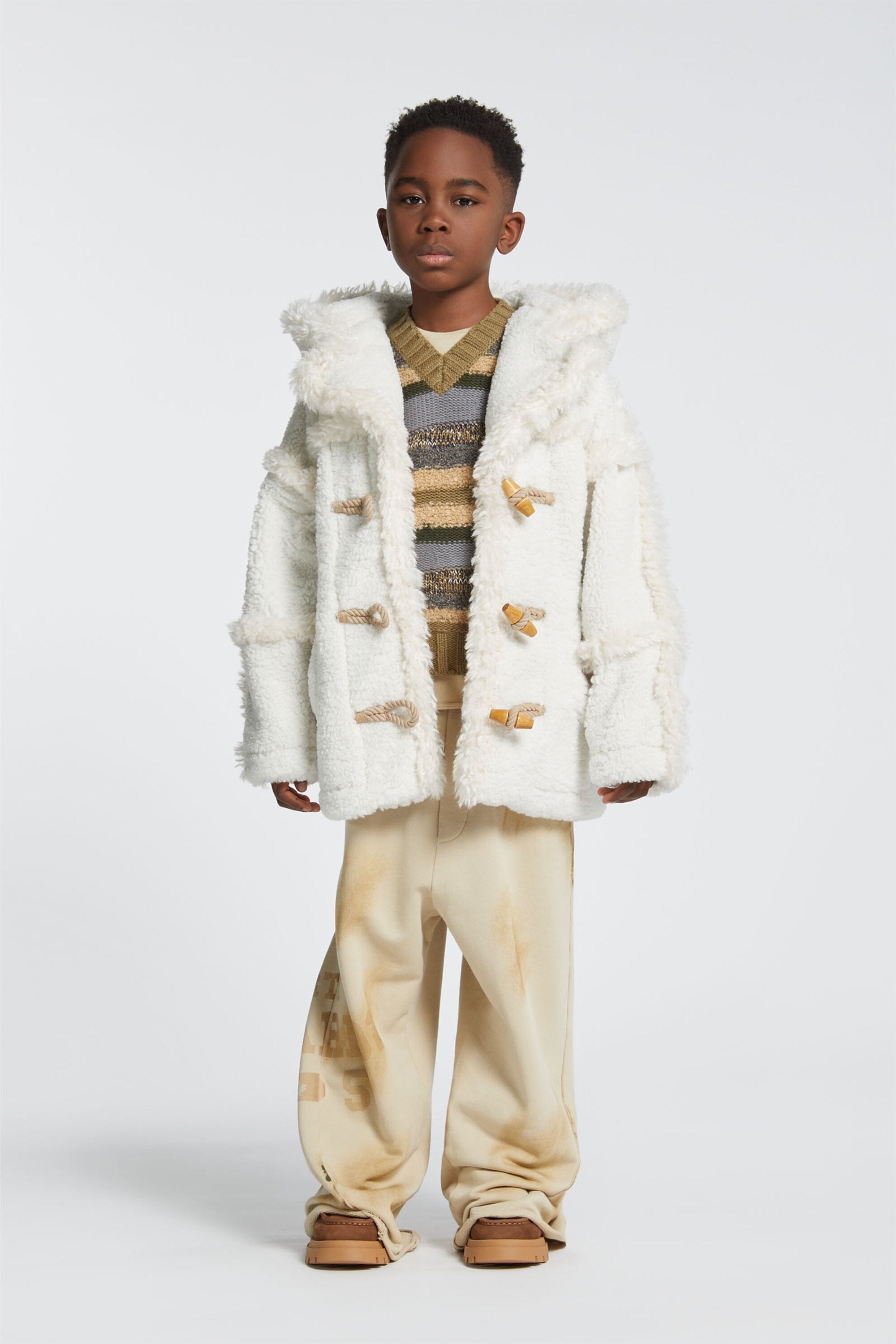 シャーリング・エフェクトのダッフル・ジャケット