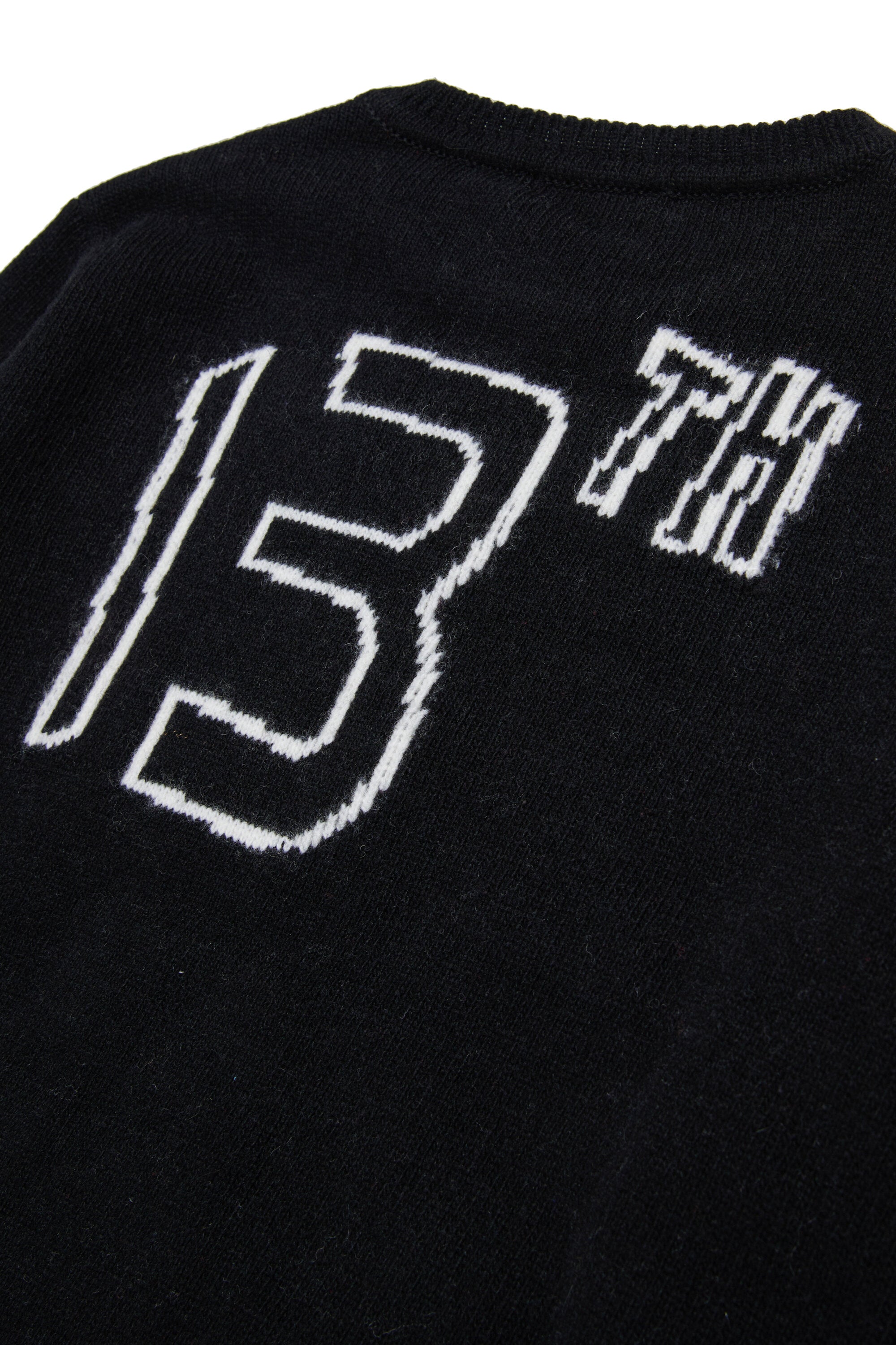 Wool-blend pullover with lettering