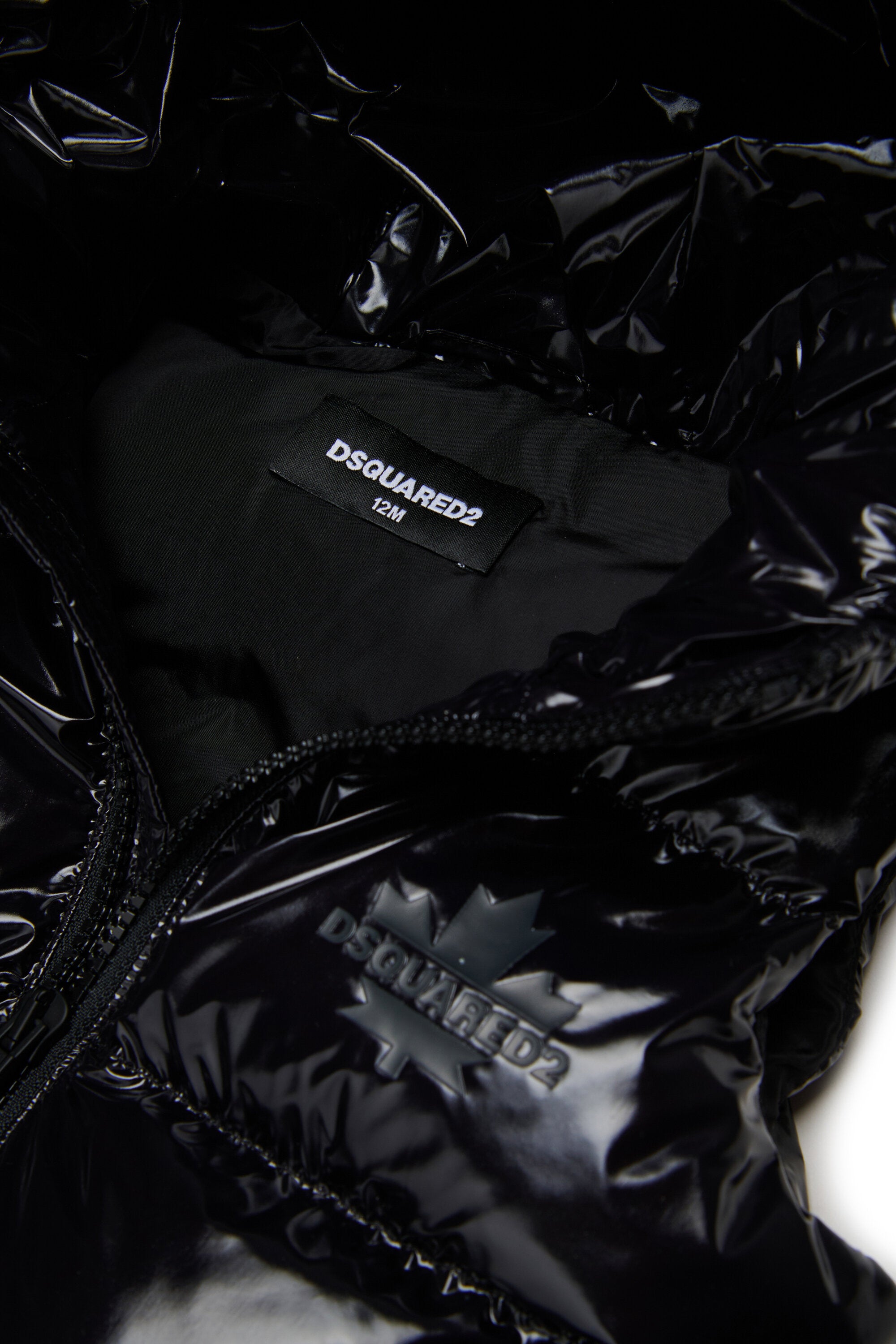 Glossy padded vest with logo Maple Leaf