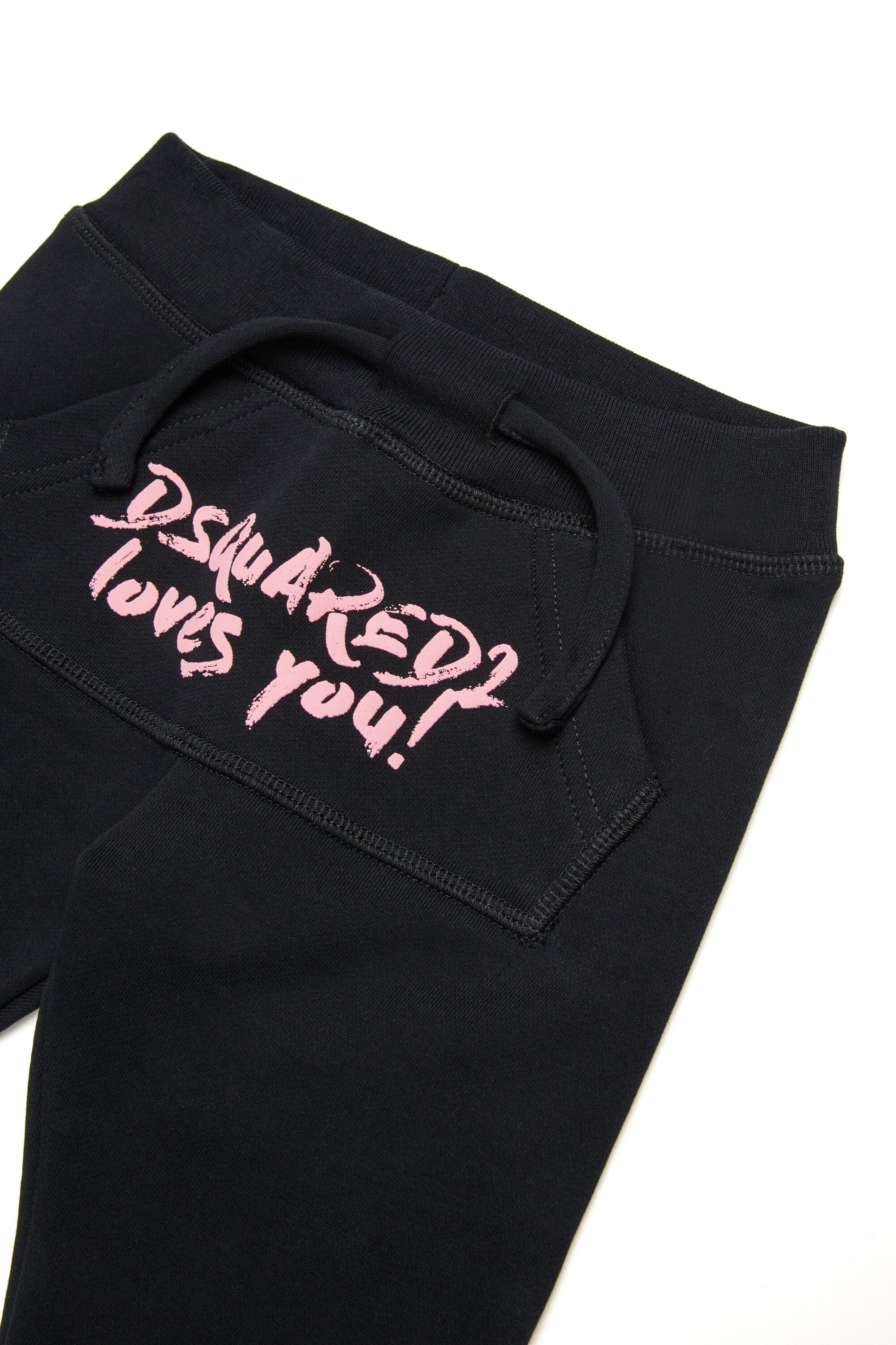 ディースクエアード ラブズ・ユー フリースジョガーパンツ